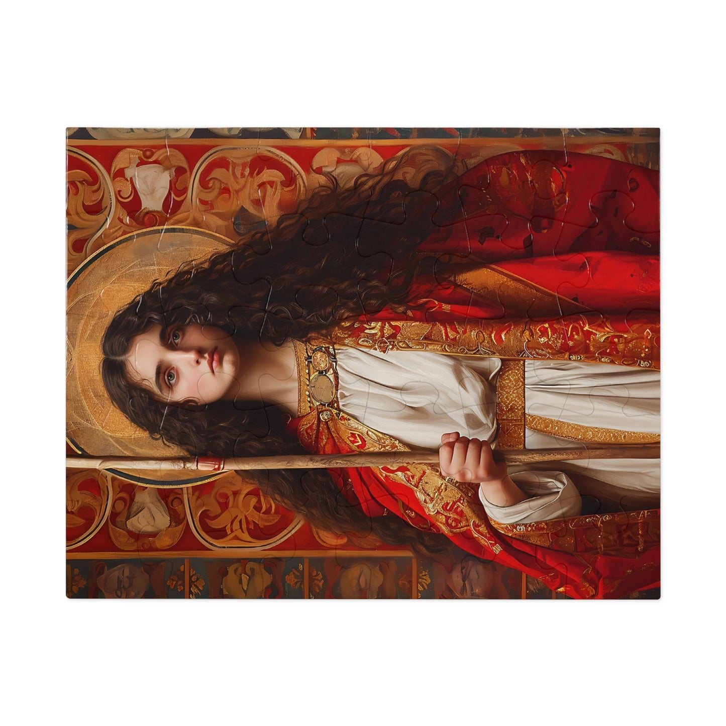 Saint Adela of Normandy - Puzzle and Keepsake Tin - Religious Jigsaw Puzzle (30, 110, 252, 500,1000-Piece) - Religious Puzzle