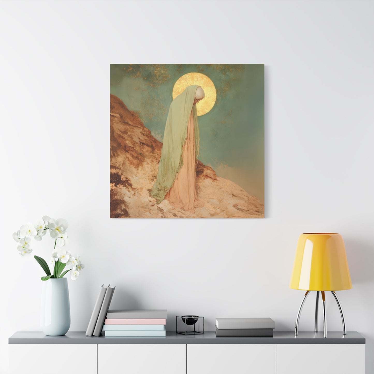 Saint Melania the Elder - Desert Mother - Gallery Wrapped Canvas - Print - Religious Art for your Home - Catholic Art Print