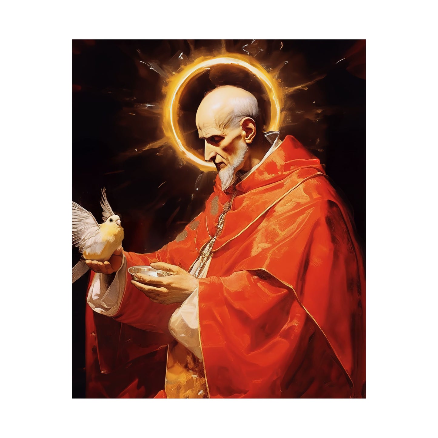 Pope Saint Gregory the Great Print - Sanctified Souls Print - Multiple Sizes - Premium Matte Vertical Posters