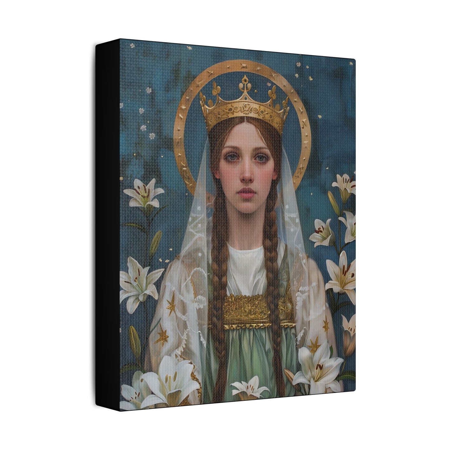 Saint Isabel of France - Museum Wrapped Canvas - Sanctified Souls Print - Religious Art - Catholic Saint