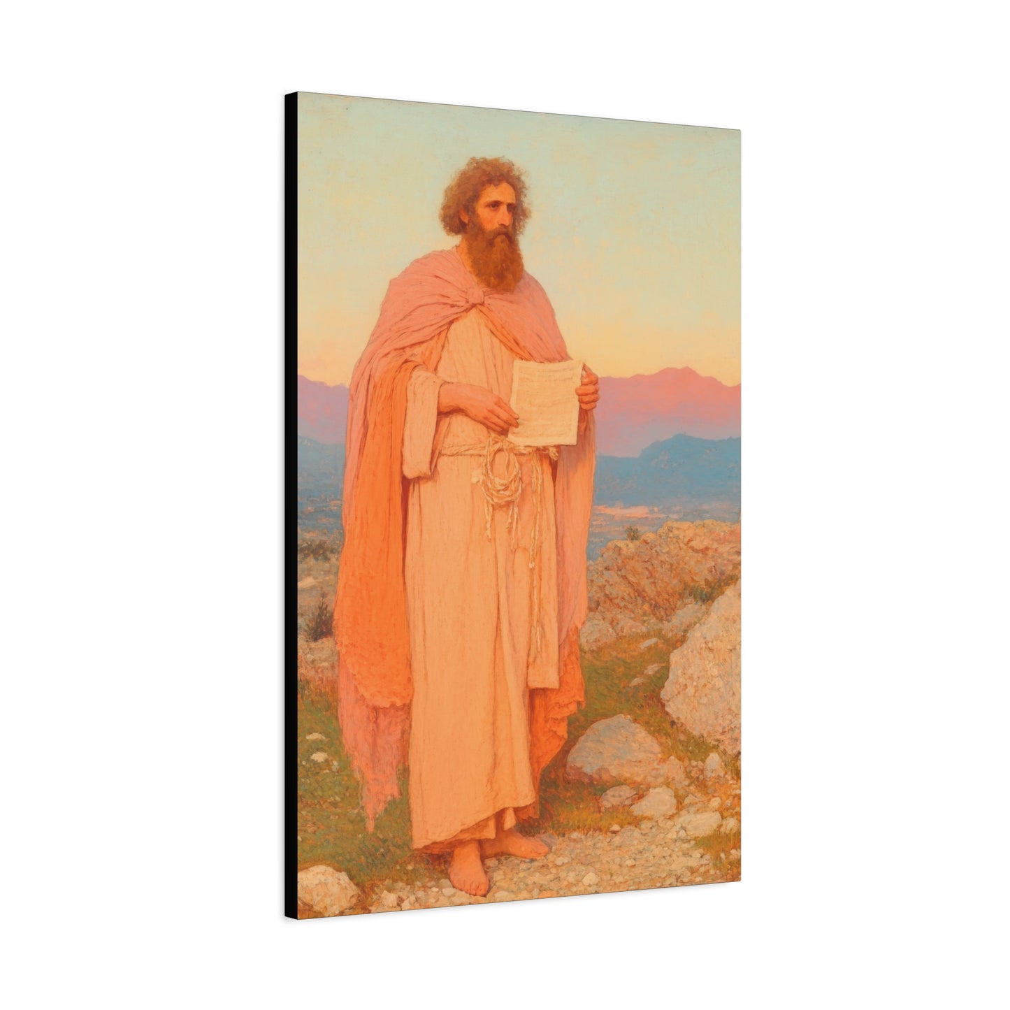 Obadiah - Keeper of the Lord's Warning and Mercy - Gallery Wrapped Canvas - Print - Religious Art for your Home - Catholic Art