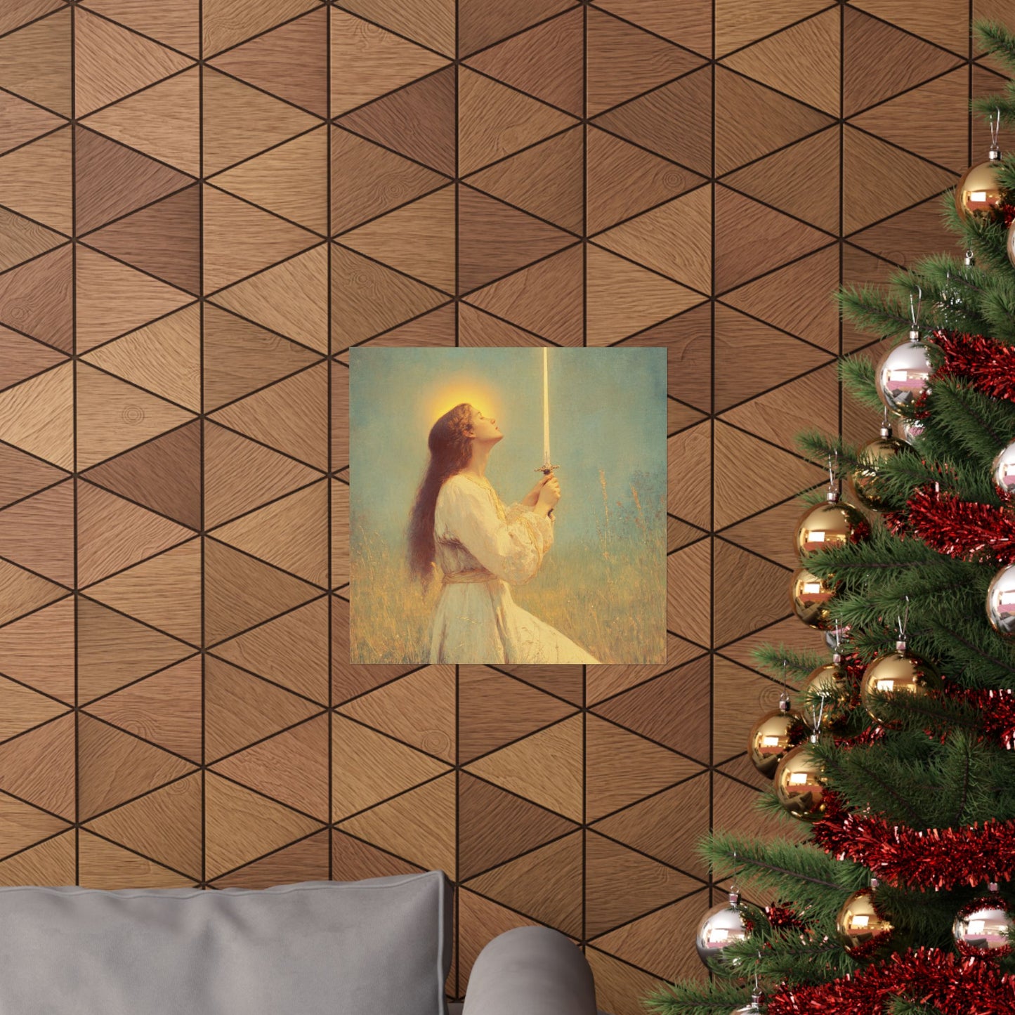 Saint Joan of Arc - Sanctified Souls Print - Multiple Sizes - Premium Posters - Catholic Art - Christian Home Decor Artwork