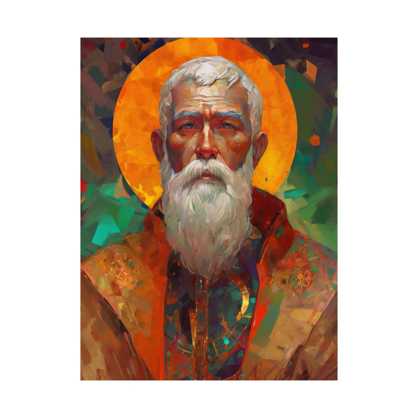 Saint Matthias the Apostle Print - Sanctified Souls Print - Multiple Sizes - Premium Matte Vertical Posters