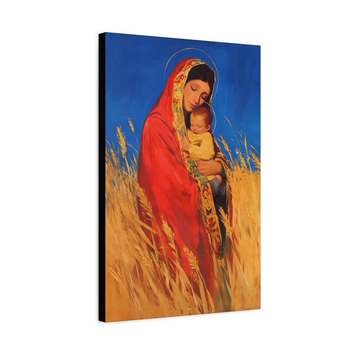 Our Lady of the Harvest  - Multiple Sizes - Catholic Home art - Museum Wrapped Canvas - Sanctified Souls Print