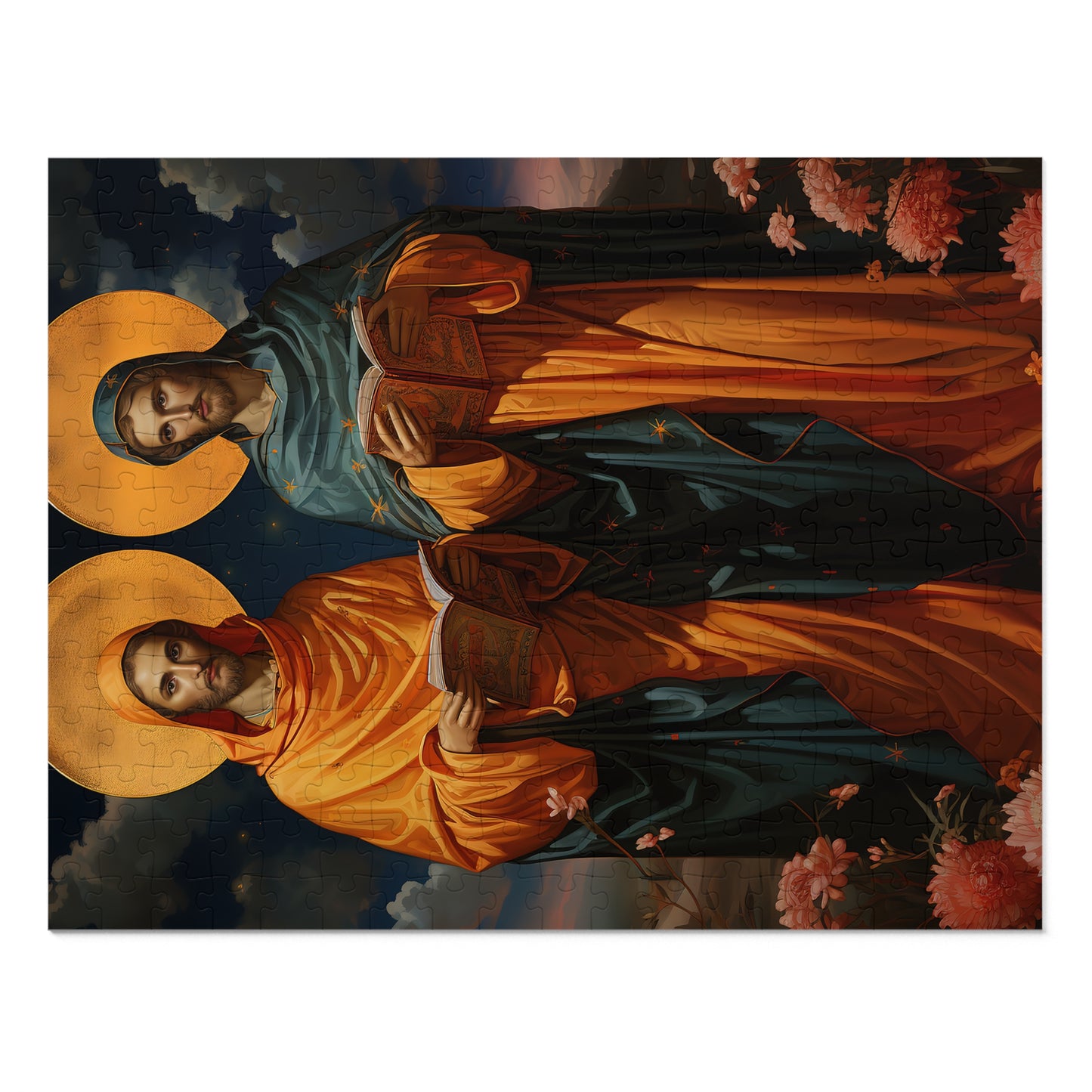 Saints Cosmas and Damian - Puzzle and Keepsake Tin - Religious Jigsaw Puzzle (30, 110, 252, 500,1000-Piece) - Religious Puzzle
