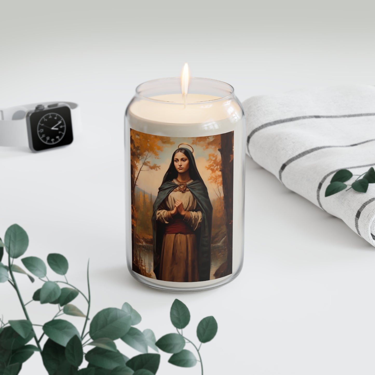 Saint Kateri Tekakwitha - Scented Prayer Candle, 13.75oz - Tall Size - Religious Prayer Candle - Catholic Art
