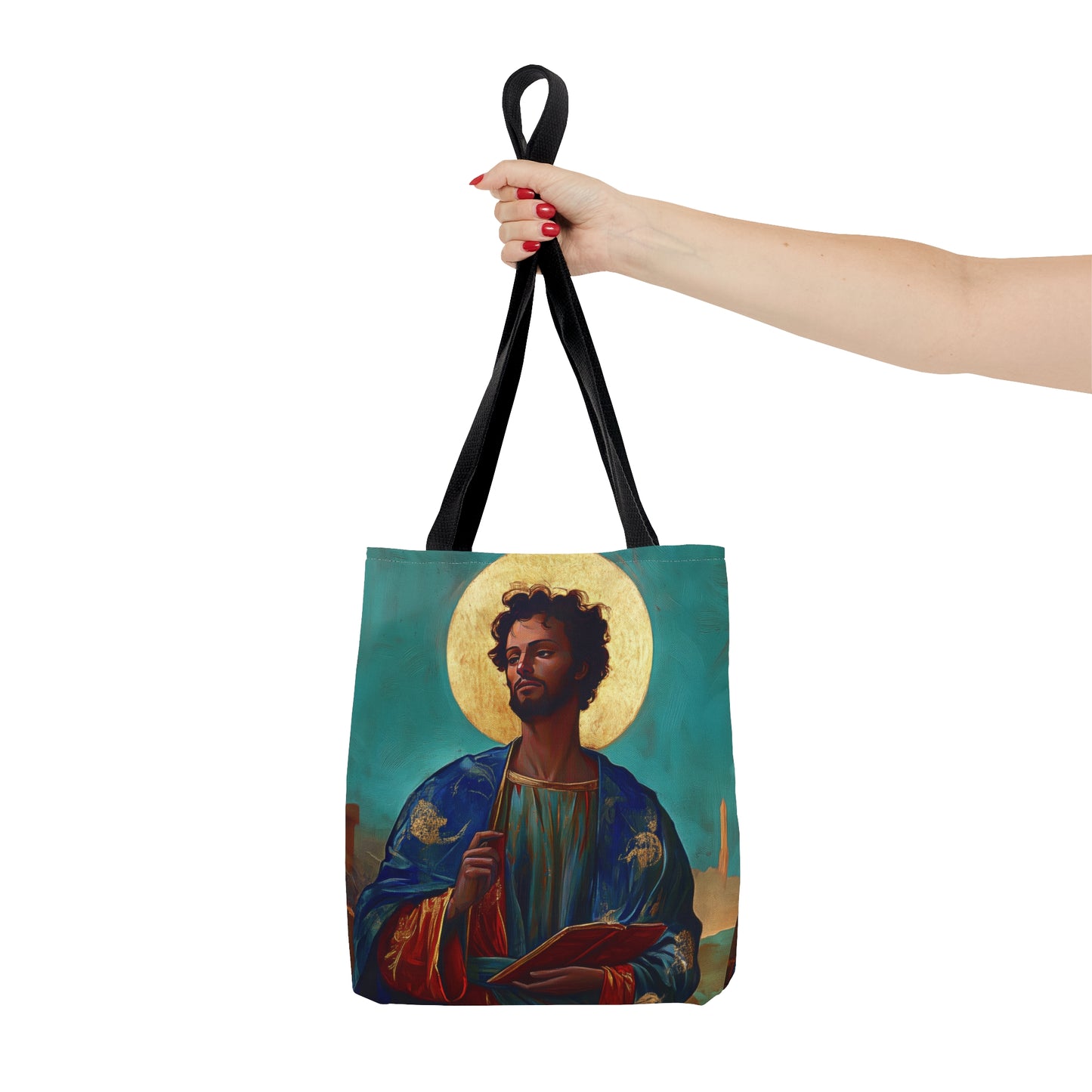 Saint Addal Tote Bag - Large Medium Small Faith Art Bag - Catholic Faith Purse - Religious - Prayer Bag - Devotional Purse