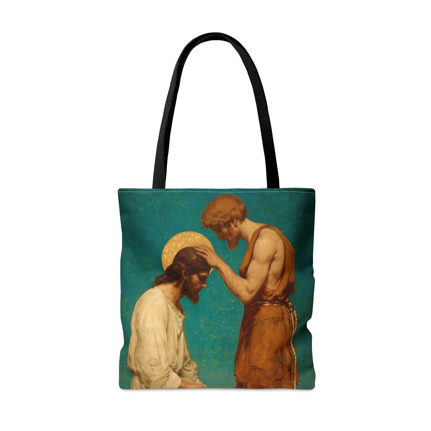 Saint John the Baptist, The Prophet and the Promise - Tote Bag - Large Medium Small Faith Art Bag - Catholic Faith Purse - Double Sided