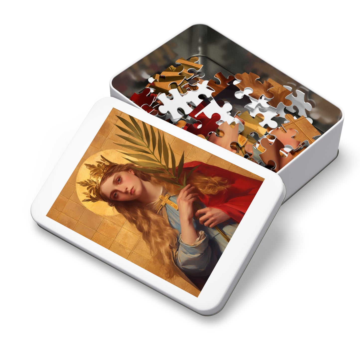 Saint Agrippina - Puzzle & Keepsake Tin - Religious Jigsaw Puzzle (30, 110, 252, 500,1000-Piece)