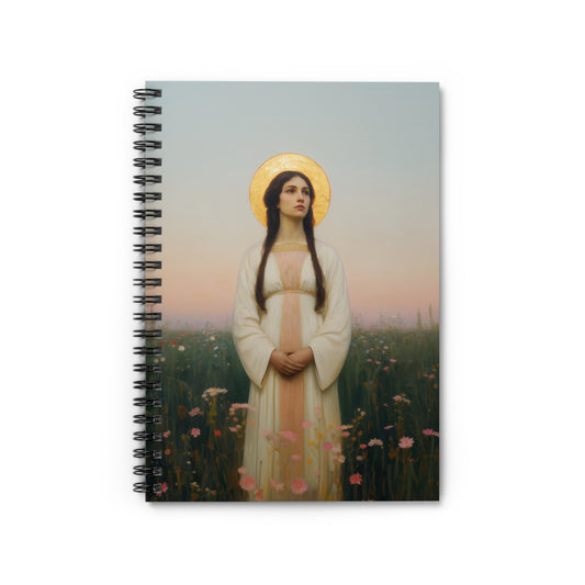 Saint Sabina - Sanctified Souls Art - Religious Based Notebook - Spiral Notebook - Prayer journal