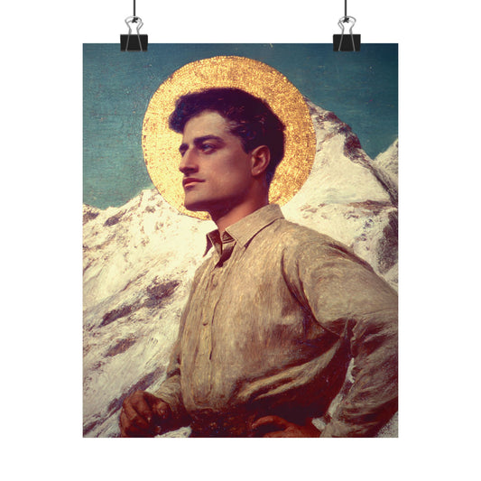 Saint Pier Giorgio Frassati - Sanctified Souls Print - Multiple Sizes - Premium Posters - Catholic Art - Christian Home Decor Artwork