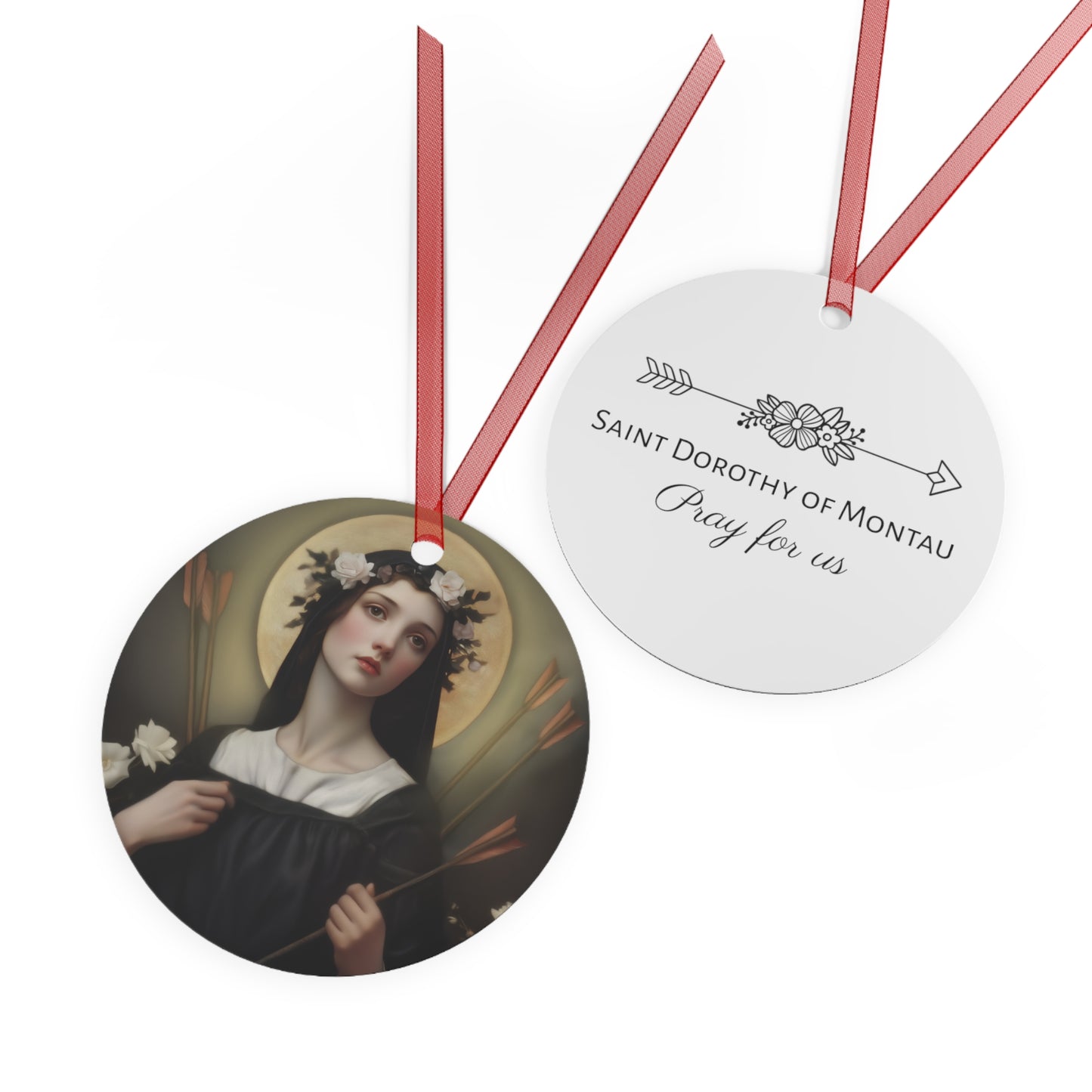 Saint Dorothy of Montau - Metal Ornament - Religious Holiday Christmas Ornament and Keepsake
