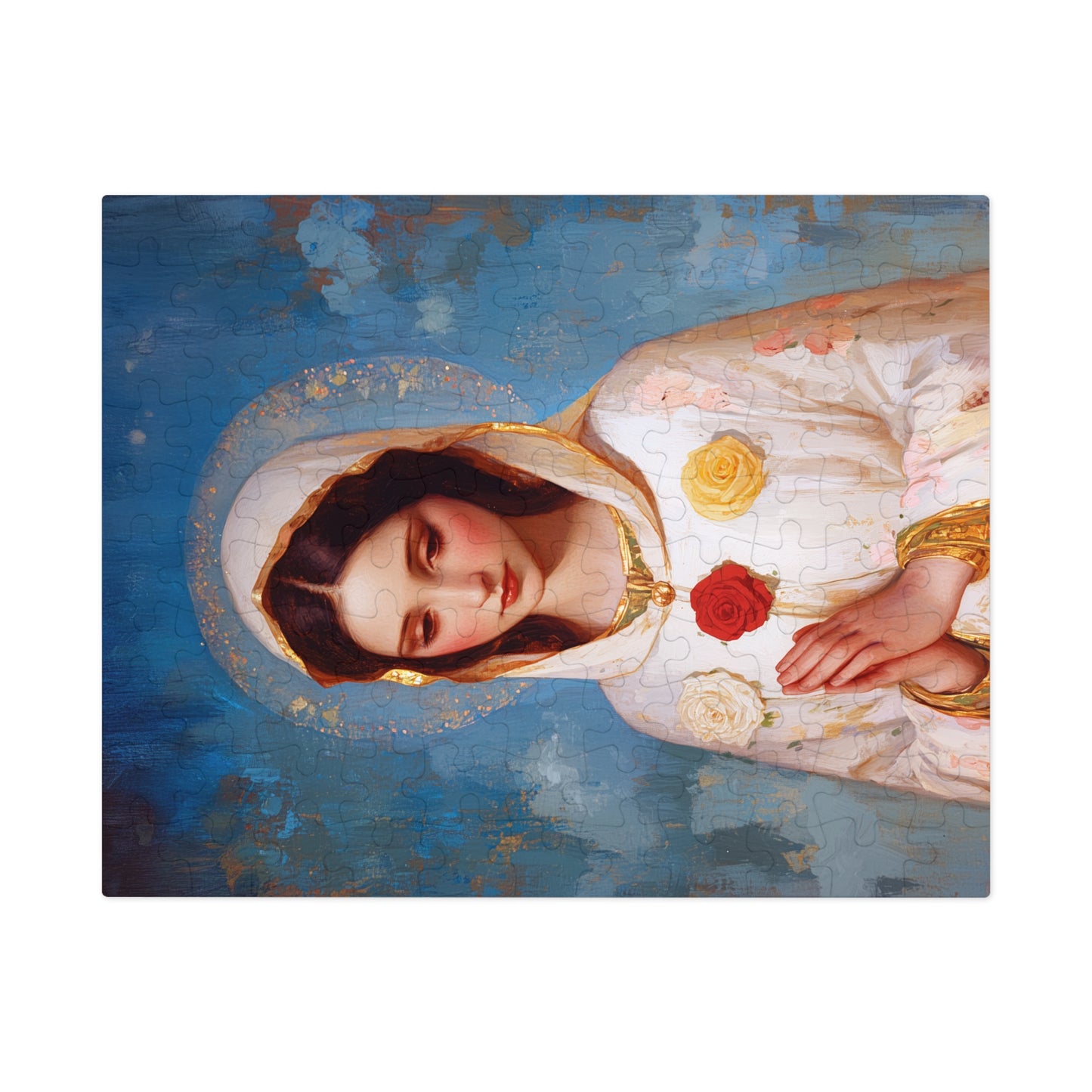 Rosa Mystica - Mystical Rose - Mother Mary - Marian Art - Puzzle - Keepsake Tin - Jigsaw Puzzle (30, 110, 252, 500,1000-Piece)