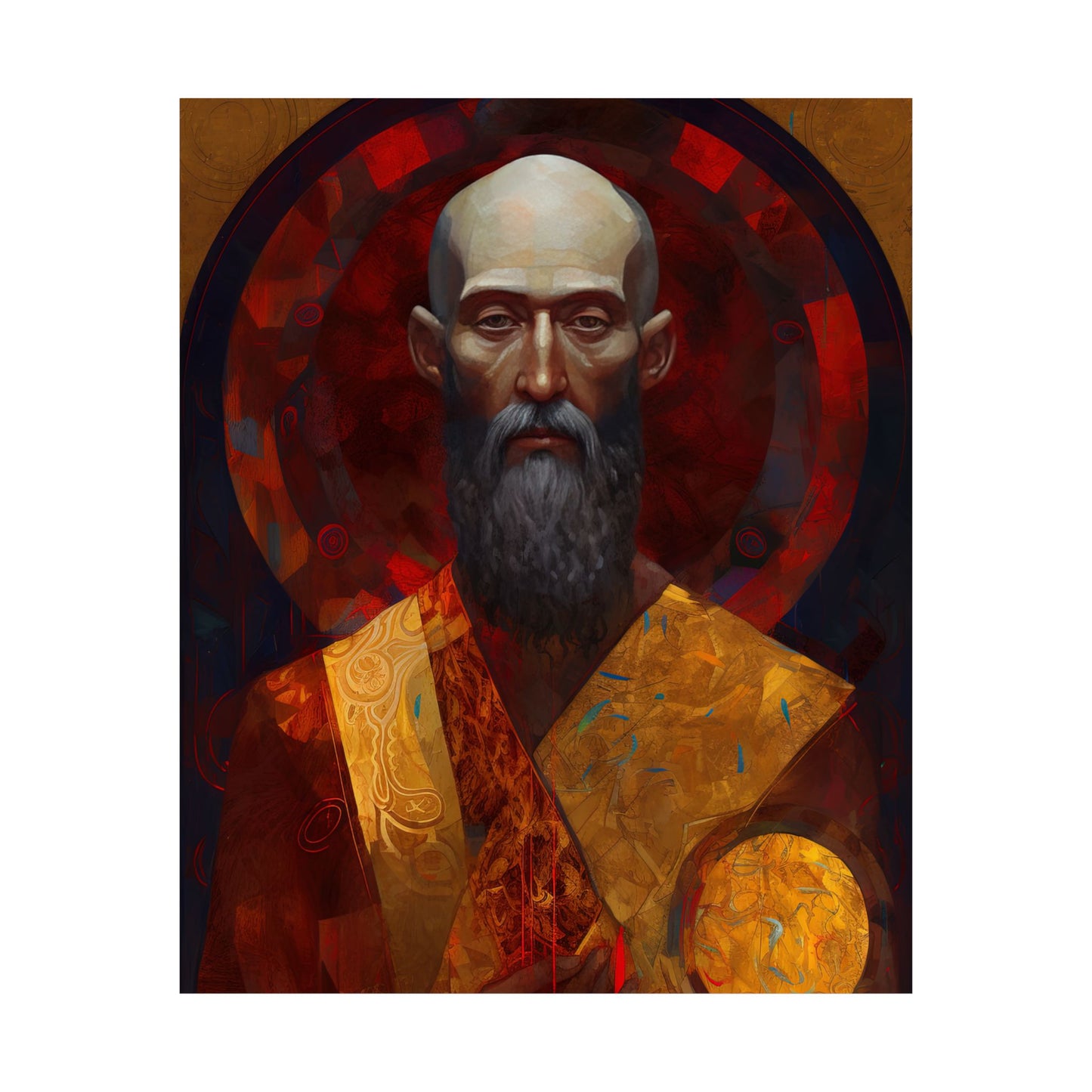 Saint Bartholomew the Apostle - Sanctified Souls Print - Multiple Sizes - Premium Matte Vertical Posters
