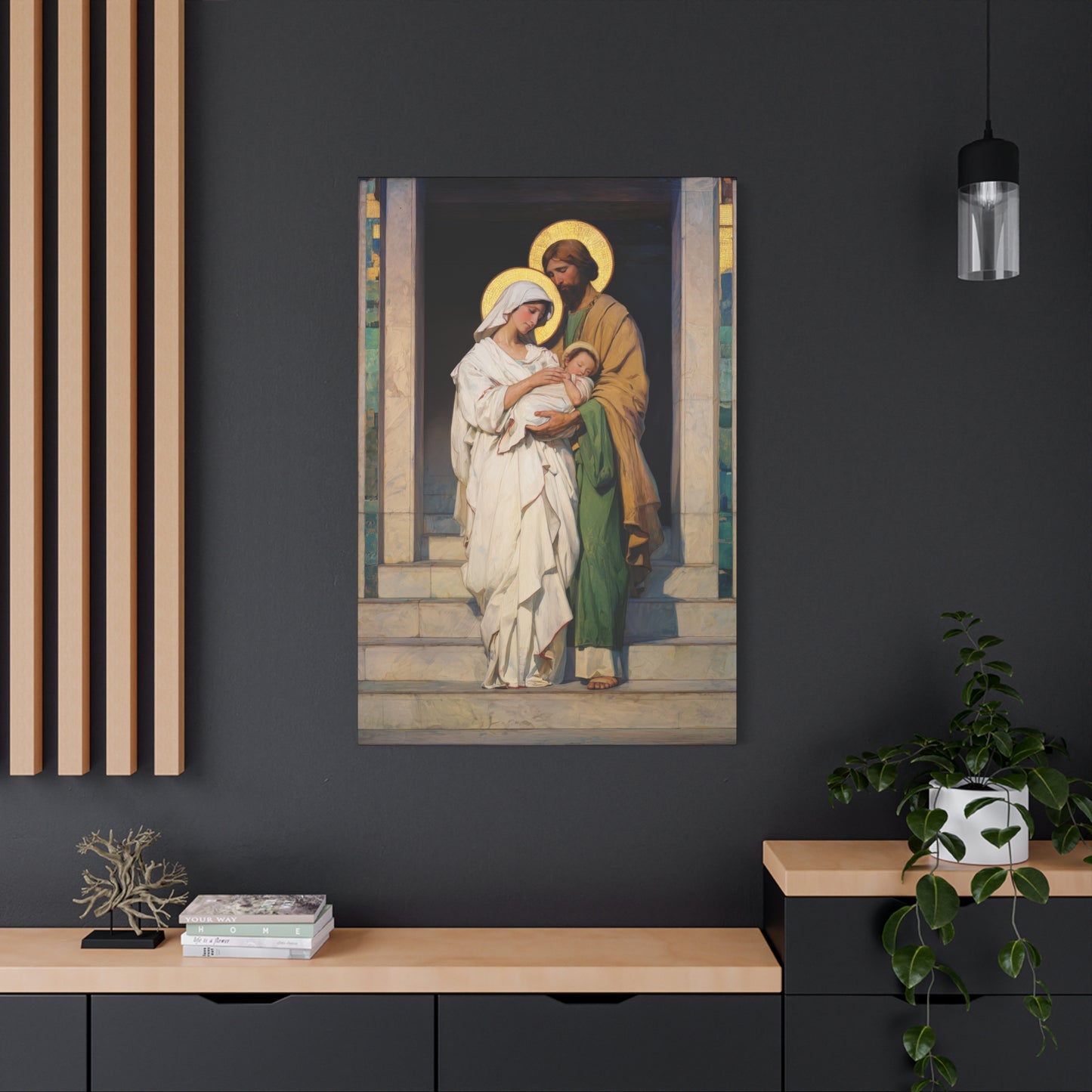 The Feast of the Presentation of the Lord - Holy Family - Gallery Wrapped Canvas - Print - Religious Art for your Home - Catholic art print - prayer room art