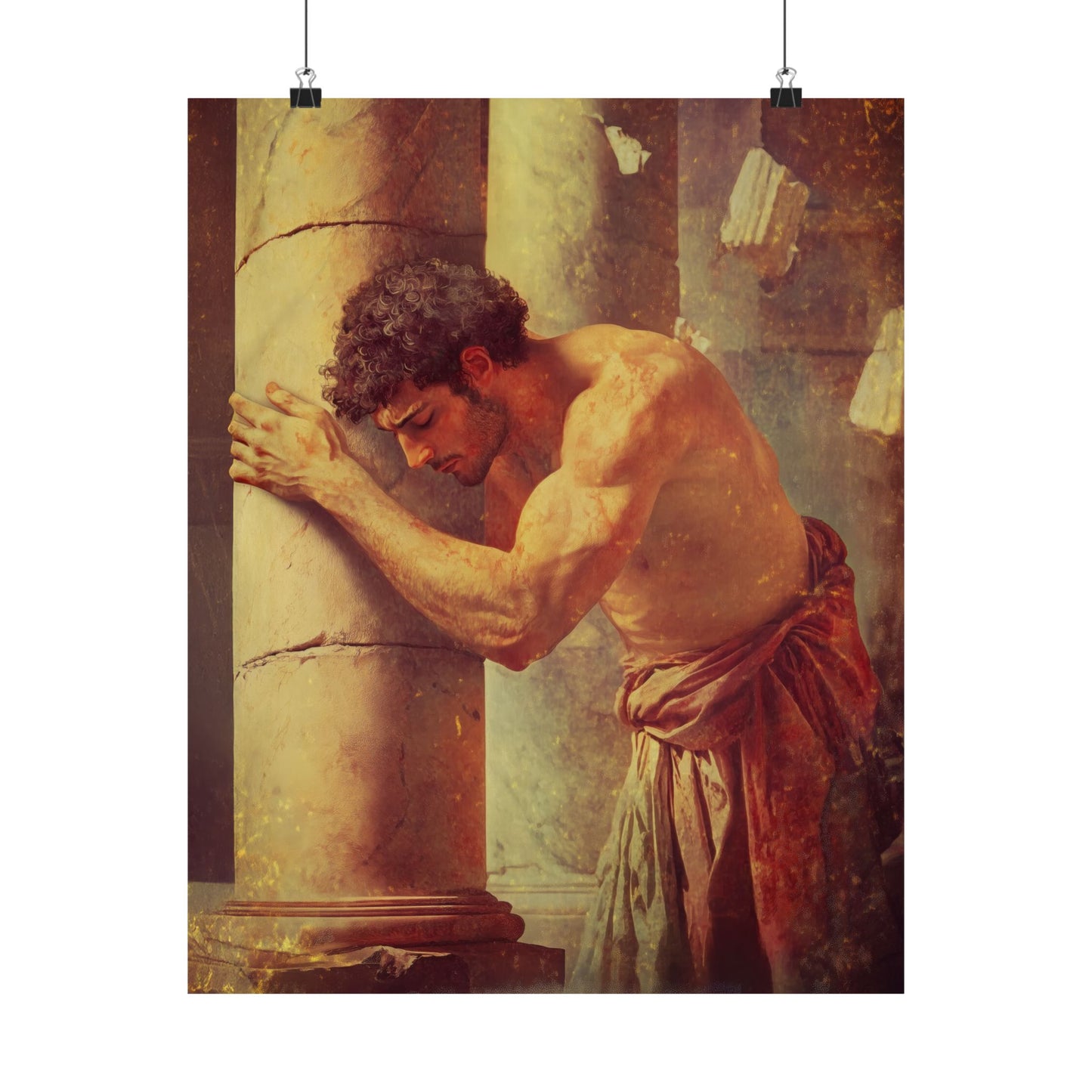 Samson - Sanctified Souls Print - Multiple Sizes - Premium Matte Vertical Posters - Catholic Christian Home Decor Art