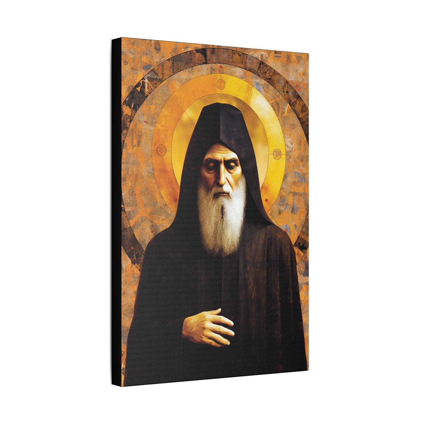 Saint Charbel Makhlouf Canvas Print - Multiple Sizes - Catholic Home art - Museum Wrapped Canvas - Sanctified Souls Print - Saint Sharbel