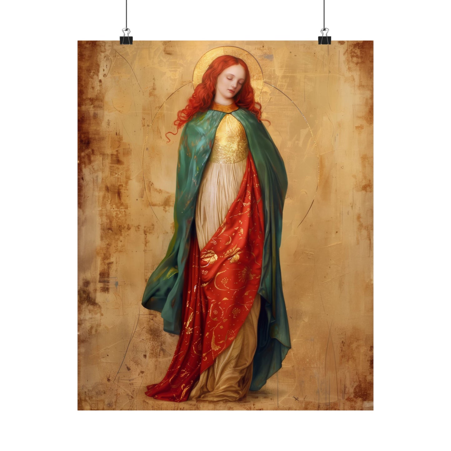 Resilient Spirit - Mary Magdalene's Faithful Path - Sanctified Souls Print - Multiple Sizes - Premium Posters - Catholic Art - Christian