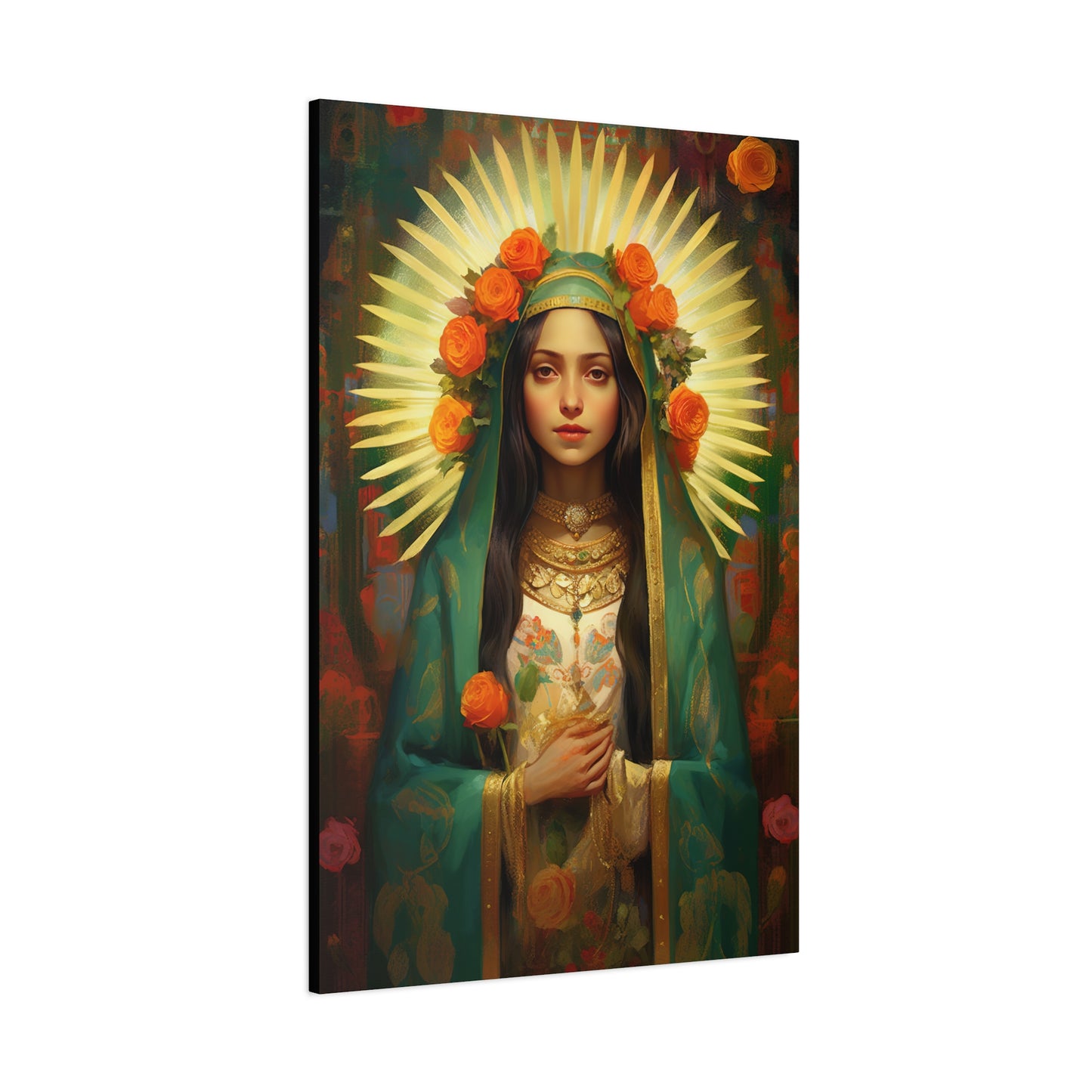 Patroness of Hope Our Lady of Guadalupe Museum Wrapped Canvas Print - Multiple Sizes - Catholic Home art