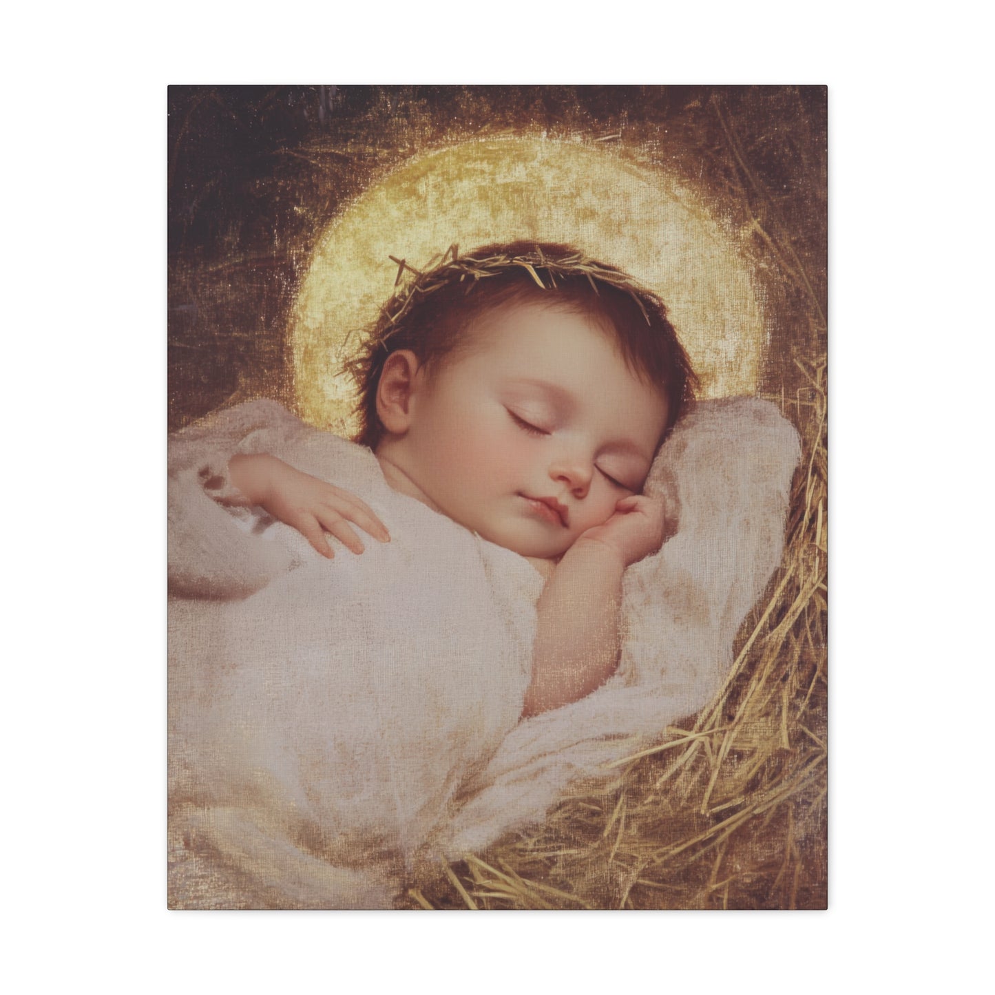 The Christ Child Born Into the Quiet of the World - Gallery Wrapped Canvas - Print - Religious Art for your Home - Catholic Art Print