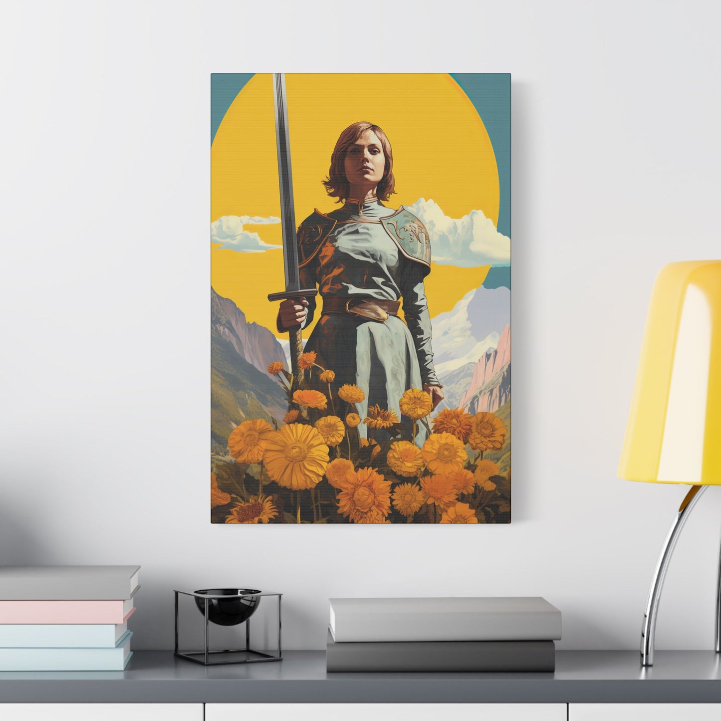 Saint Joan of Arc - Museum Wrapped Canvas - Sanctified Souls Print - Religious Art for your Home