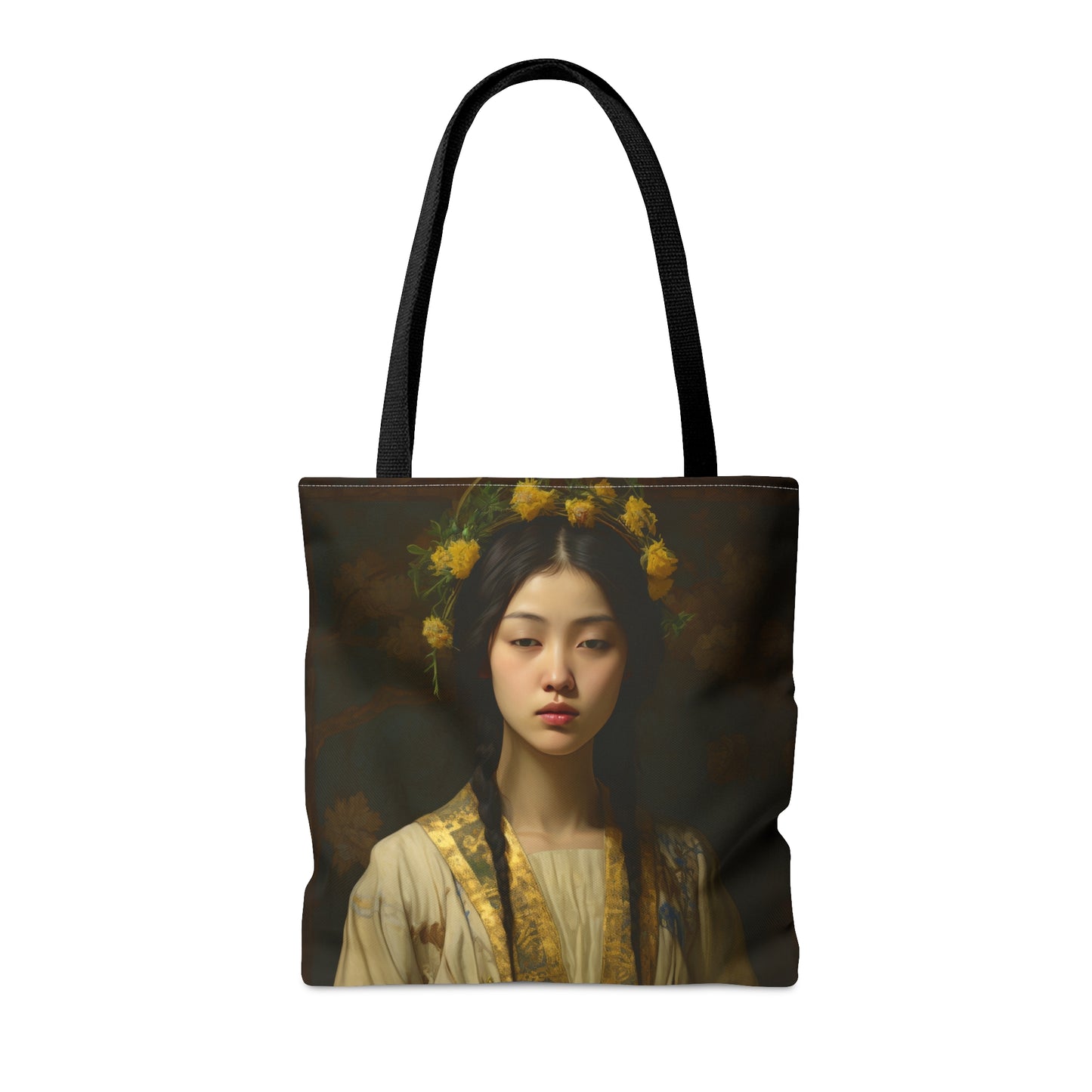 Saint Agatha Lin Tote Bag - Purse - Three sizes - Large Medium Small Faith Art Bag - Catholic faith inspired carry-all purse - Double Sided