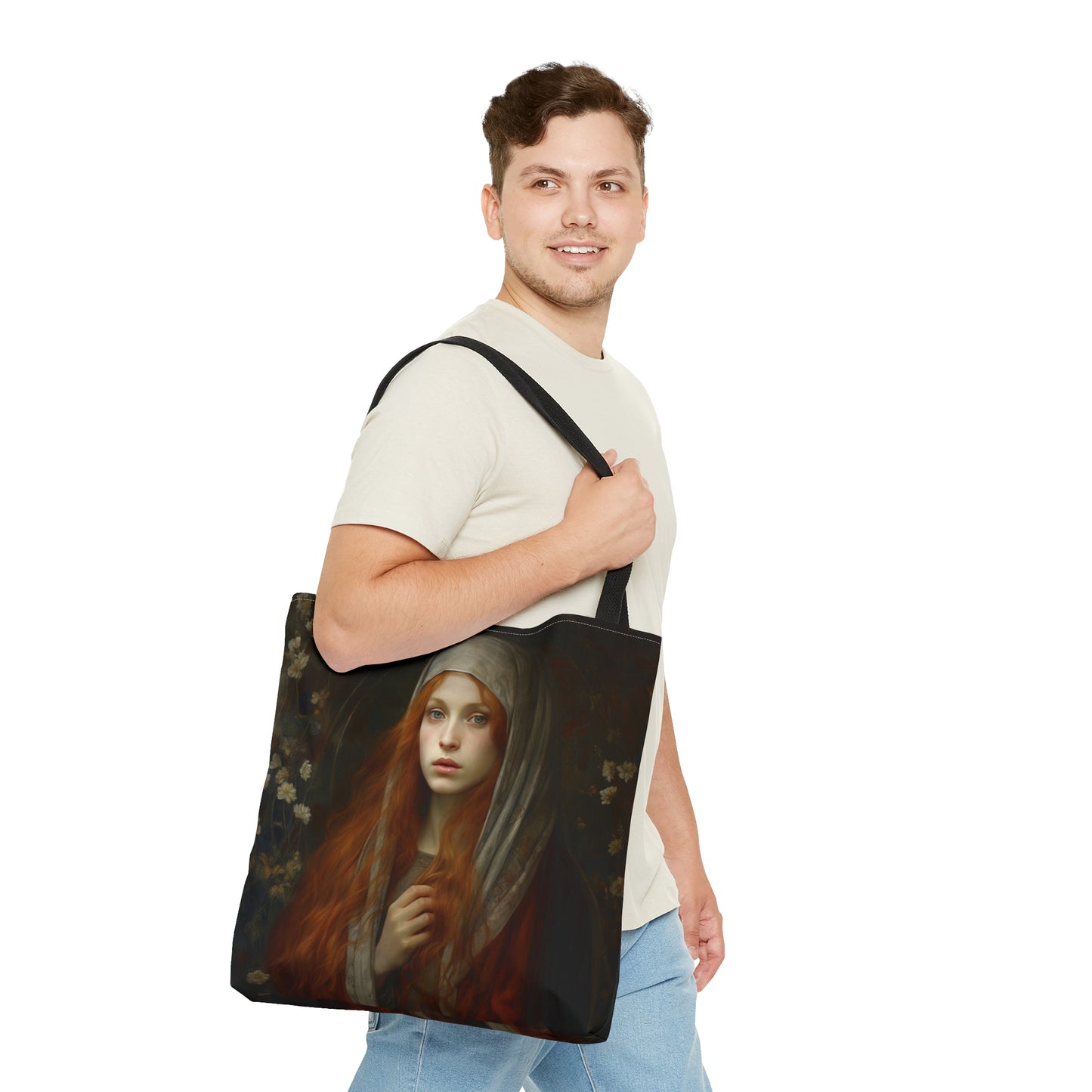 Saint Mary Magdalene Tote Bag - Purse - Three sizes - Large Medium Small Art Bag - Catholic faith carry-all purse - Double Sided