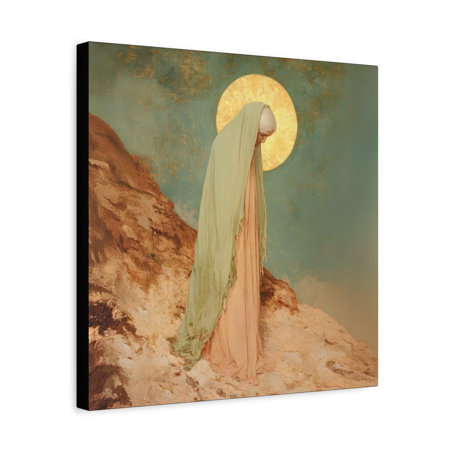 Saint Melania the Elder - Desert Mother - Gallery Wrapped Canvas - Print - Religious Art for your Home - Catholic Art Print