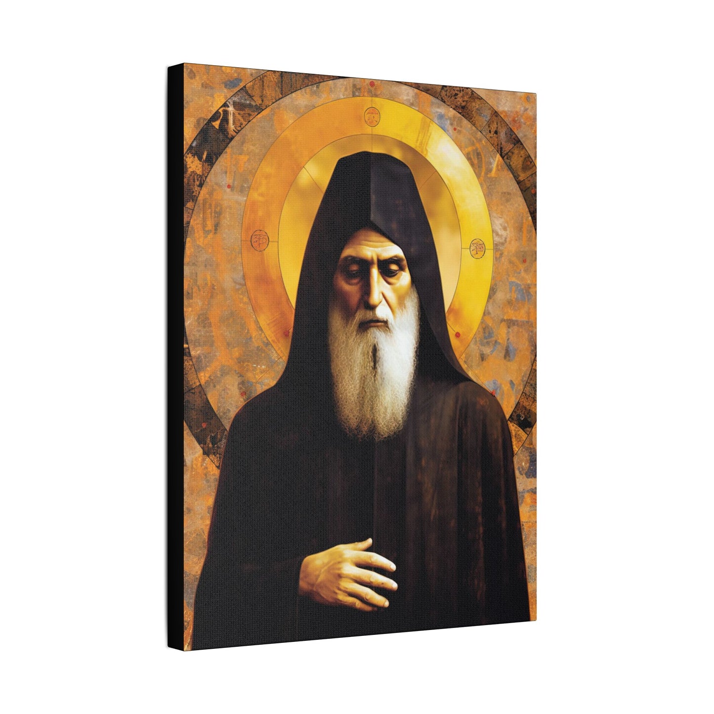 Saint Charbel Makhlouf Canvas Print - Multiple Sizes - Catholic Home art - Museum Wrapped Canvas - Sanctified Souls Print - Saint Sharbel
