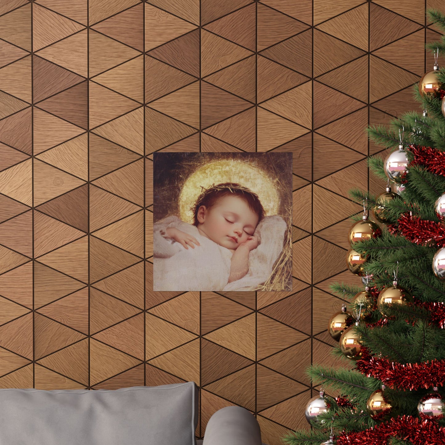 The Christ Child Born Into the Quiet of the World - Sanctified Souls Print - Multiple Sizes - Premium Matte Vertical Posters