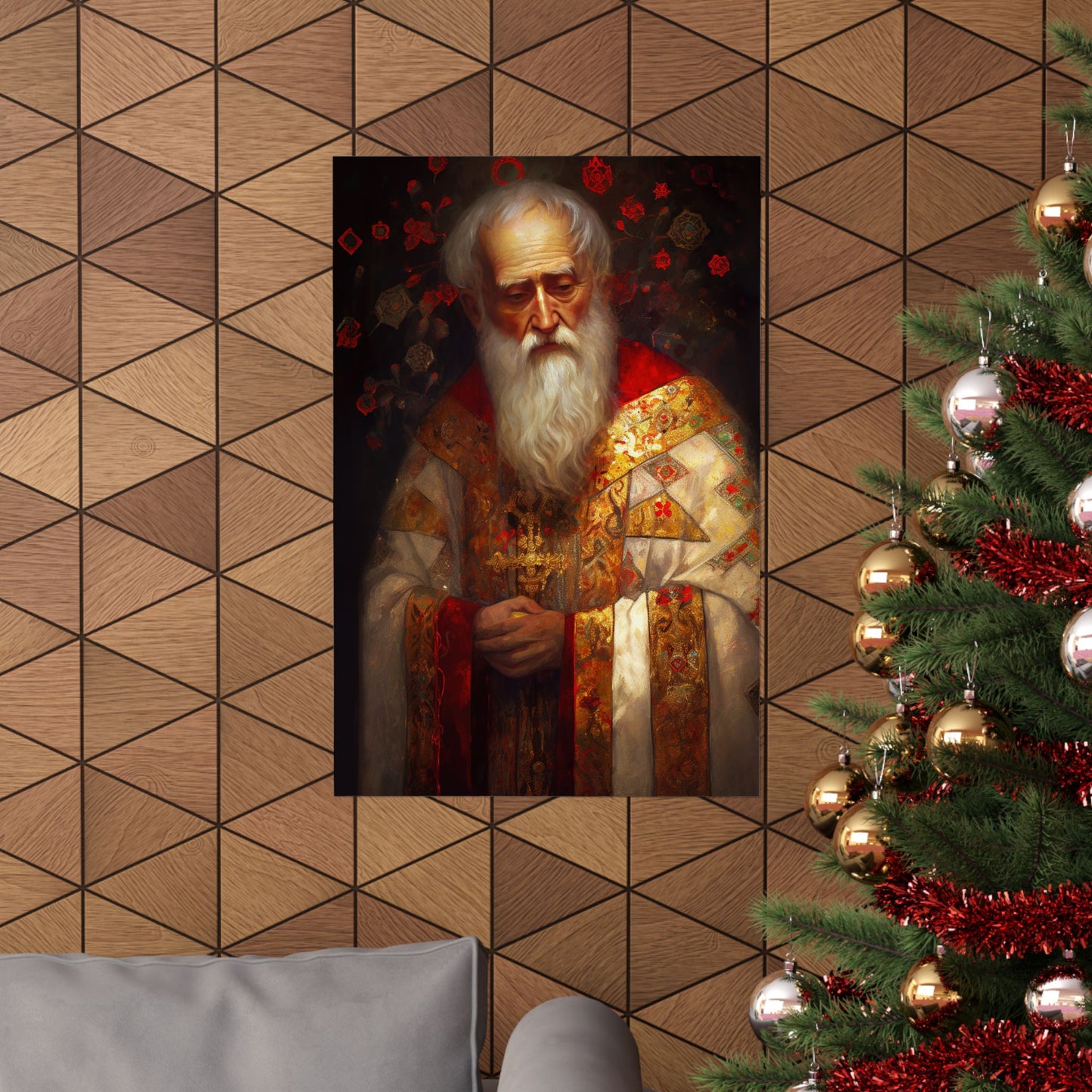 Saint Nicholas Print - Sanctified Souls Print - Multiple Sizes - Premium Matte Vertical Posters