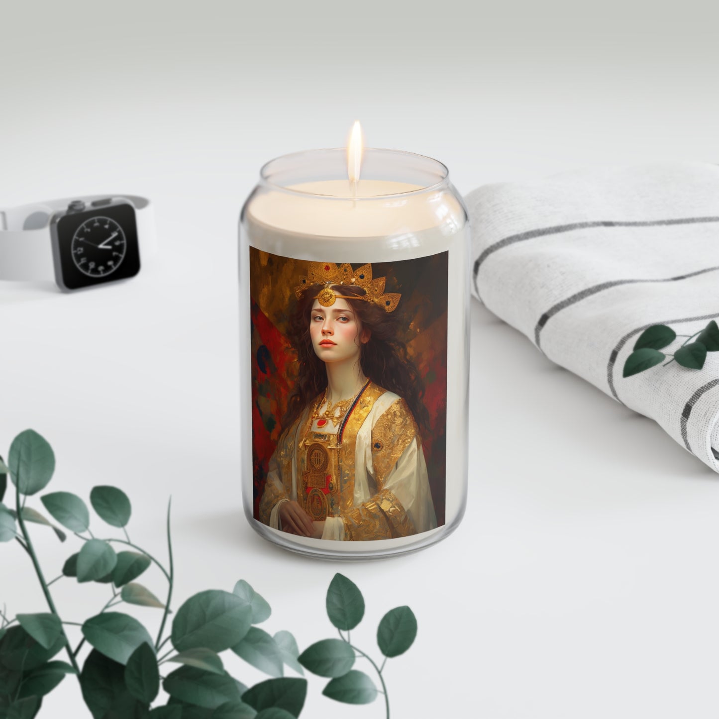 Saint Barbara - Scented Prayer Candle, 13.75oz - Tall Size - Religious Prayer Candle - Catholic Art - Religious Gift