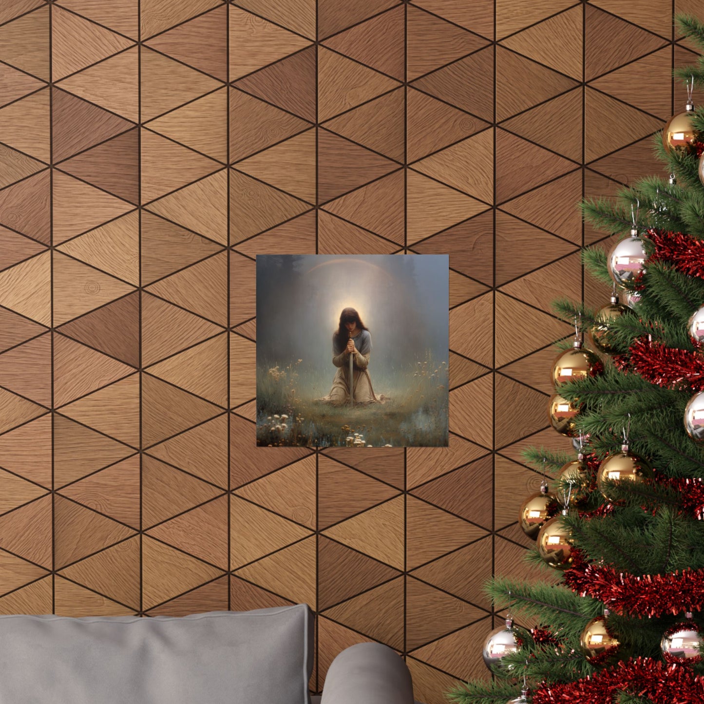 Saint Joan of Arc - Sanctified Souls Print - Multiple Sizes - Premium Posters - Catholic Art - Christian Home Decor Artwork