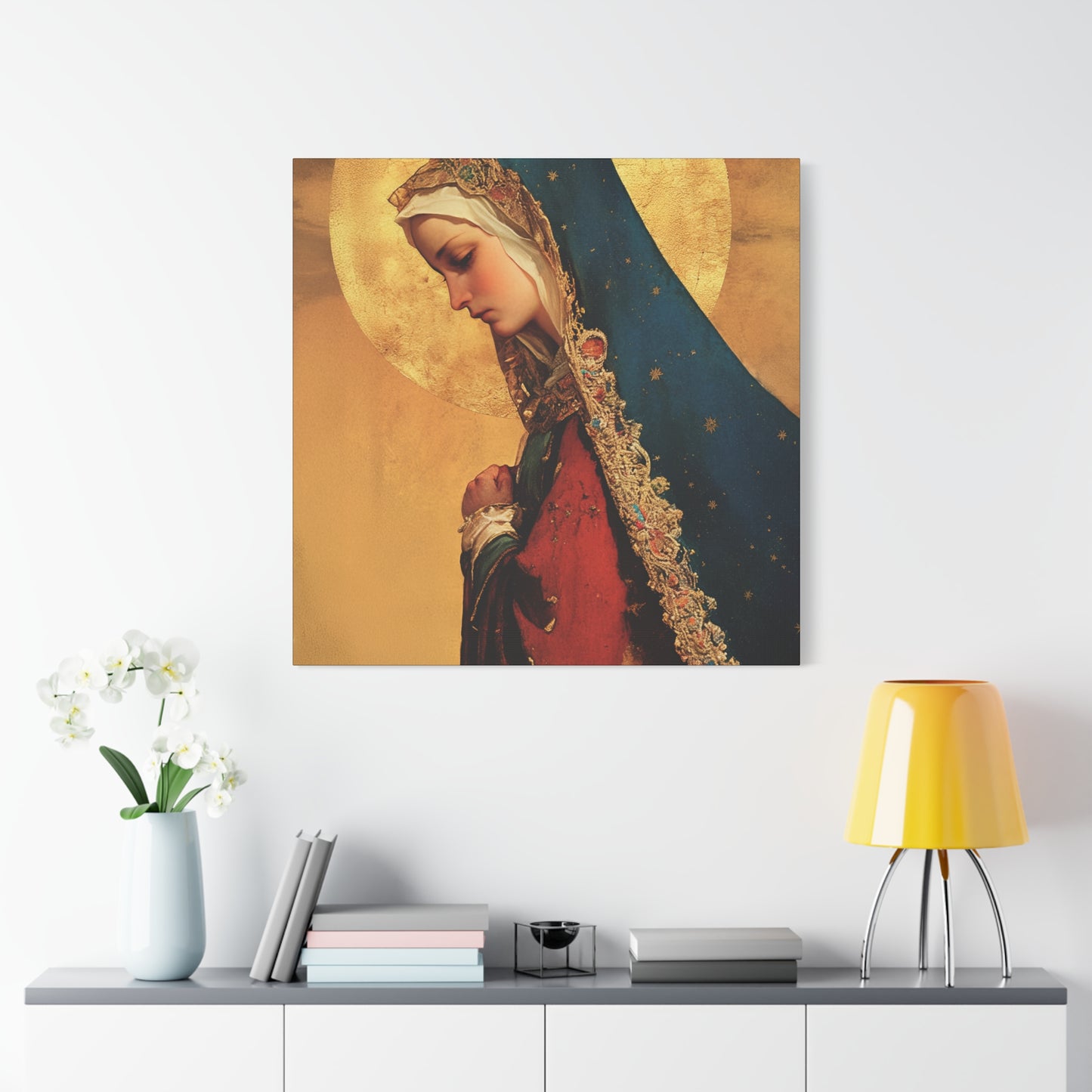 Our Lady of Mercy / Our Lady of Ransom - Multiple Sizes - Catholic Home art - Museum Wrapped Canvas - Sanctified Souls Print - Mother Mary