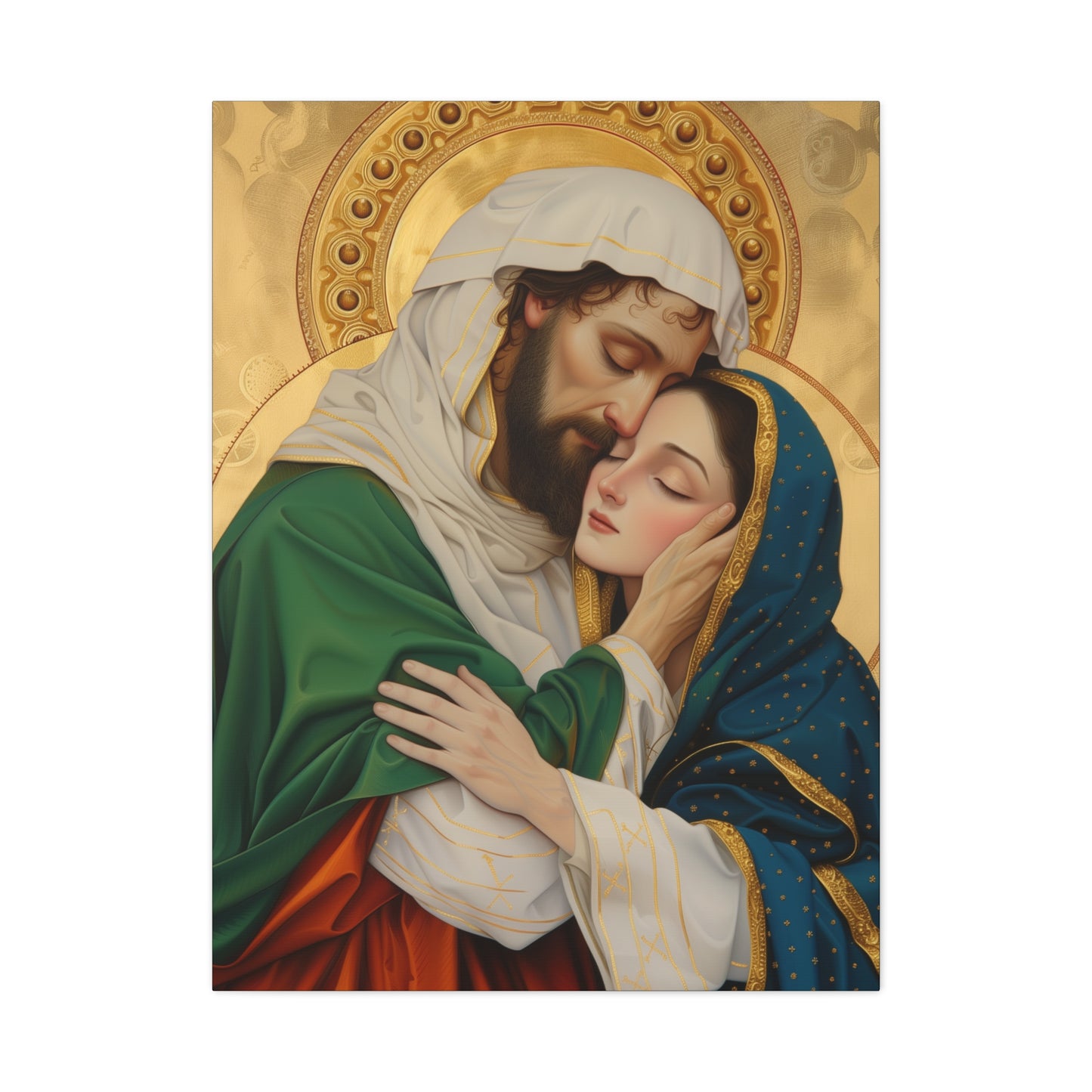 Saints Aquila and Priscilla - Museum Wrapped Canvas - Sanctified Souls Print - Religious Art for your Home - Religious Wall Art - Print