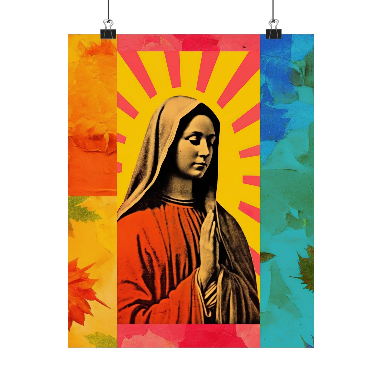 Radiant Mary : Mary in Art - Sanctified Souls Print - Multiple Sizes - Premium Matte Vertical Posters - Virgin Mary