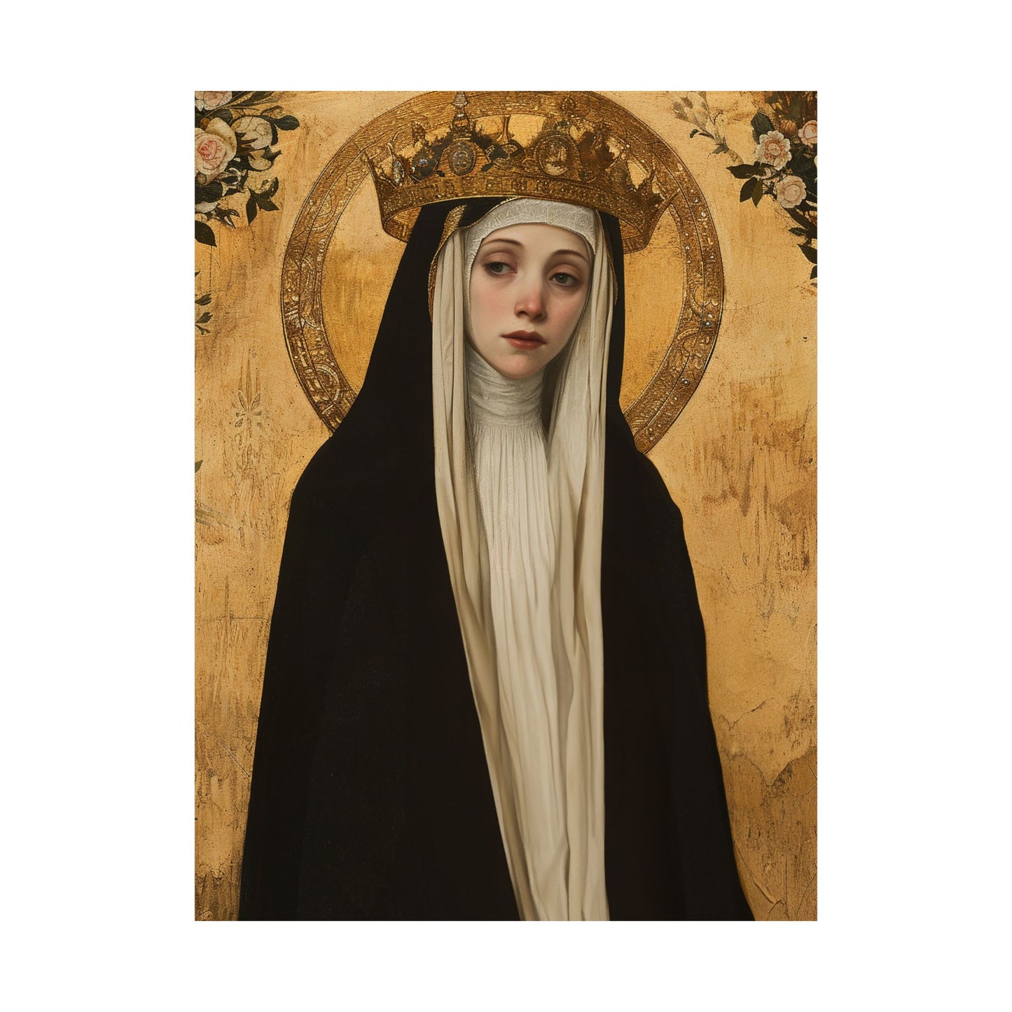 Saint Margaret of Hungary - Sanctified Souls Print - Multiple Sizes - Premium Matte Vertical Posters