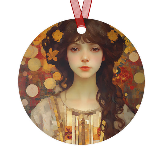 Saint Catherine of Alexandria - Religious Holiday Christmas Ornament and Keepsake - Double sided Keepsake Religious Ornament -
