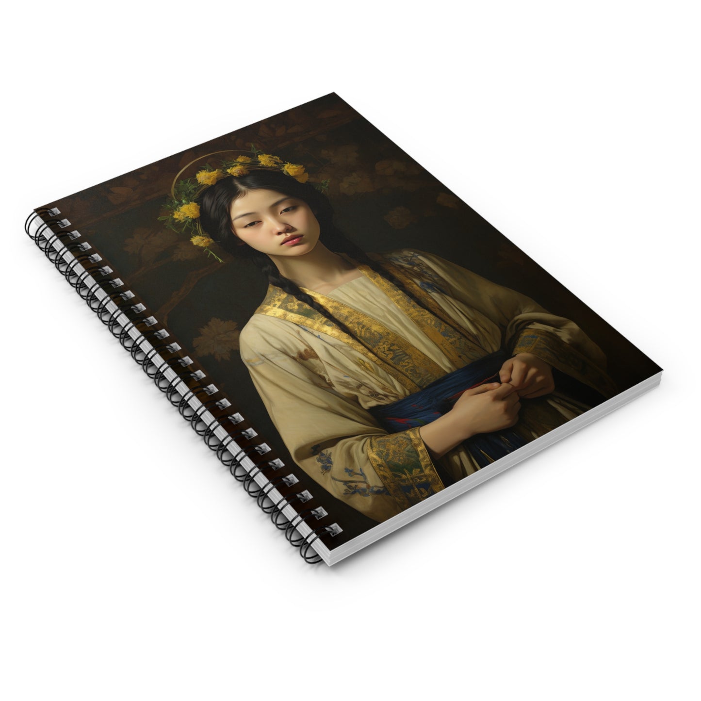 Saint Agatha Lin - Sanctified Souls Art - Religious Based Notebook - Spiral Notebook - Ruled Line