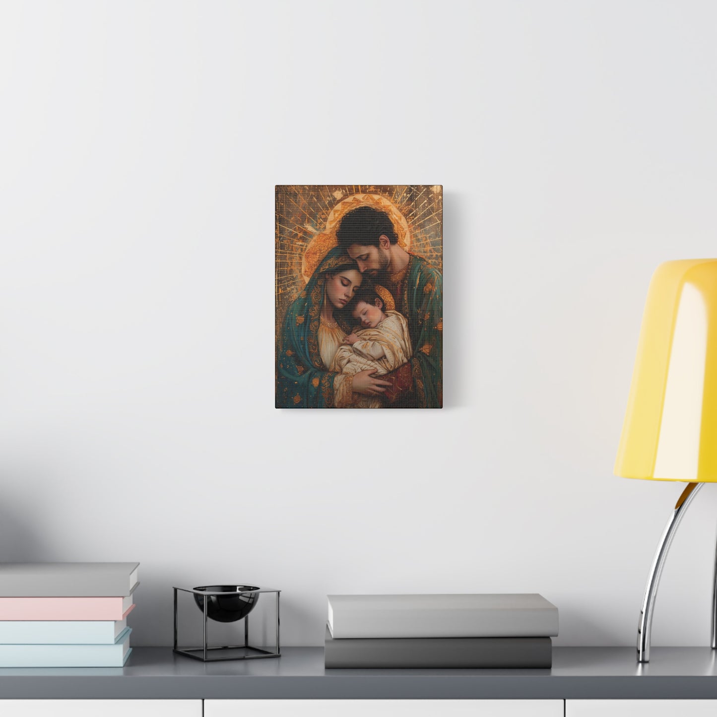 Divine Harmony - The Holy Family - Museum Wrapped Canvas - Sanctified Souls Print - Religious Art - Jesus, Mary and Joseph Art