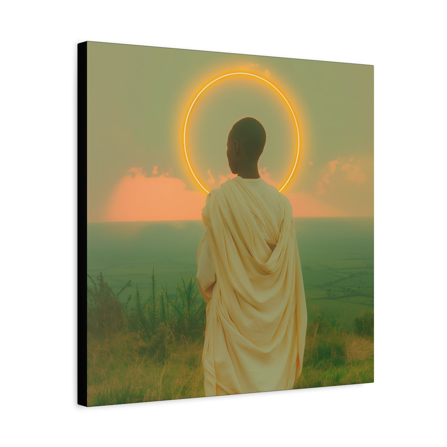 Saint Charles Lwanga -  Museum Wrapped Canvas - Sanctified Souls Print - Religious Art for your Home - Catholic Patron Saint Art