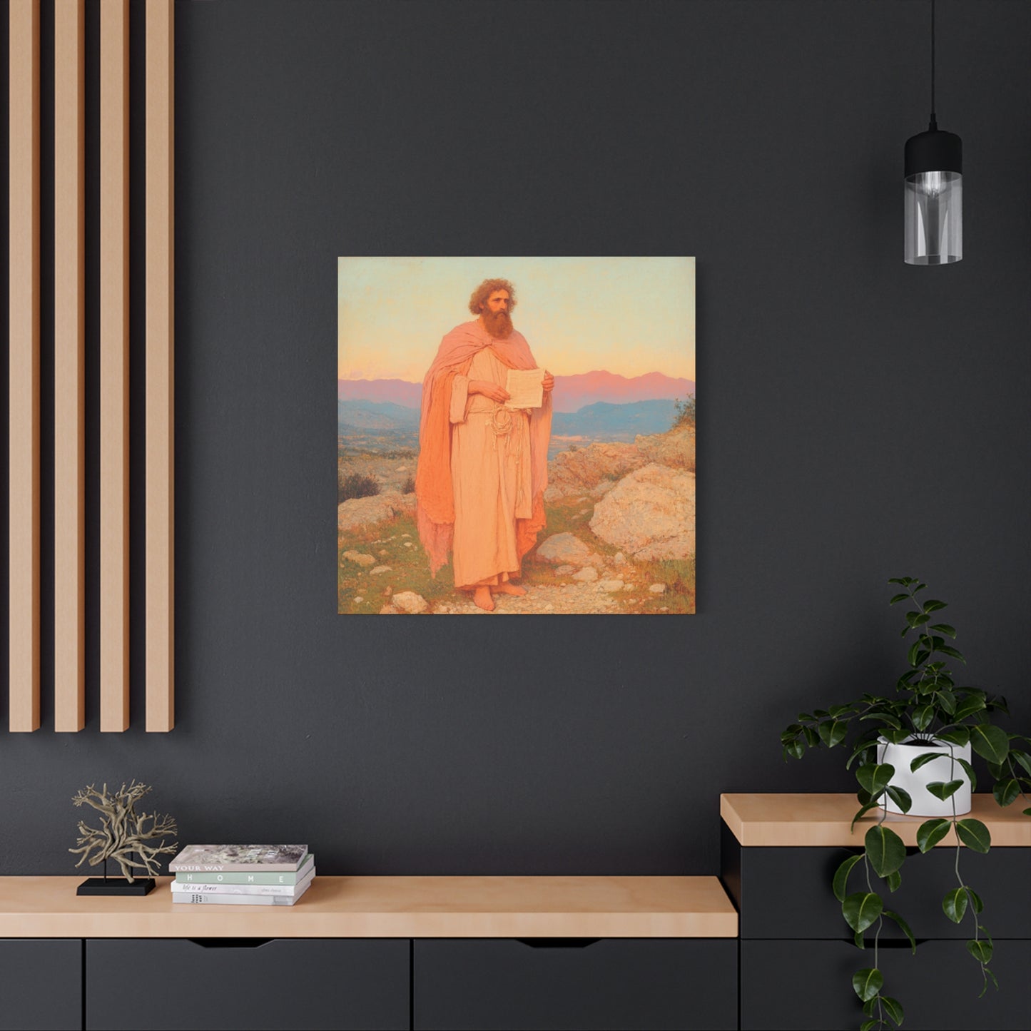 Obadiah - Keeper of the Lord's Warning and Mercy - Gallery Wrapped Canvas - Print - Religious Art for your Home - Catholic Art