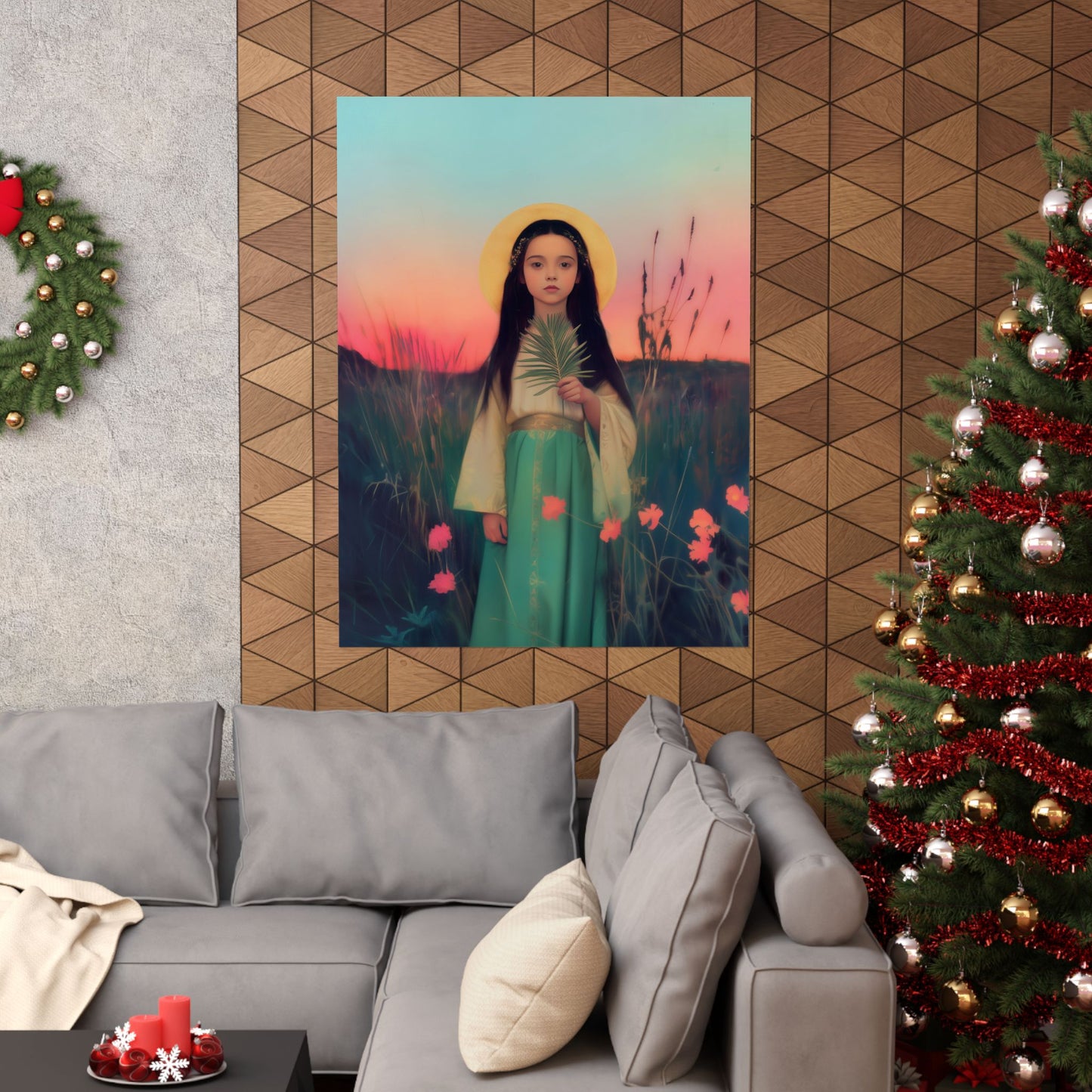 Saint Charity -  Sanctified Souls Print - Multiple Sizes - Premium Posters - Catholic Art - Christian Home - Martyr Saint