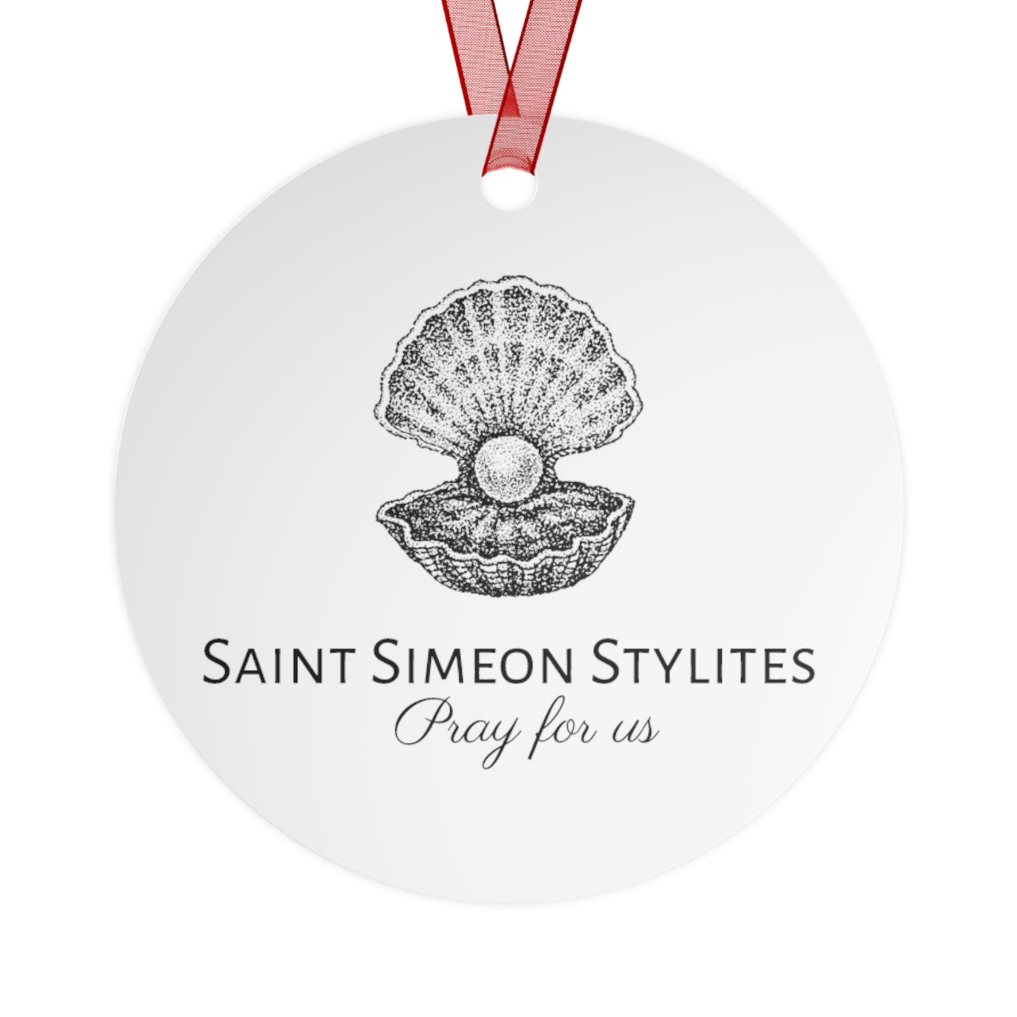 Saint Simeon Stylites Metal Ornament - Religious Holiday Christmas Keepsake - Religious Catholic Tree Ornament - Holiday Christmas Gift