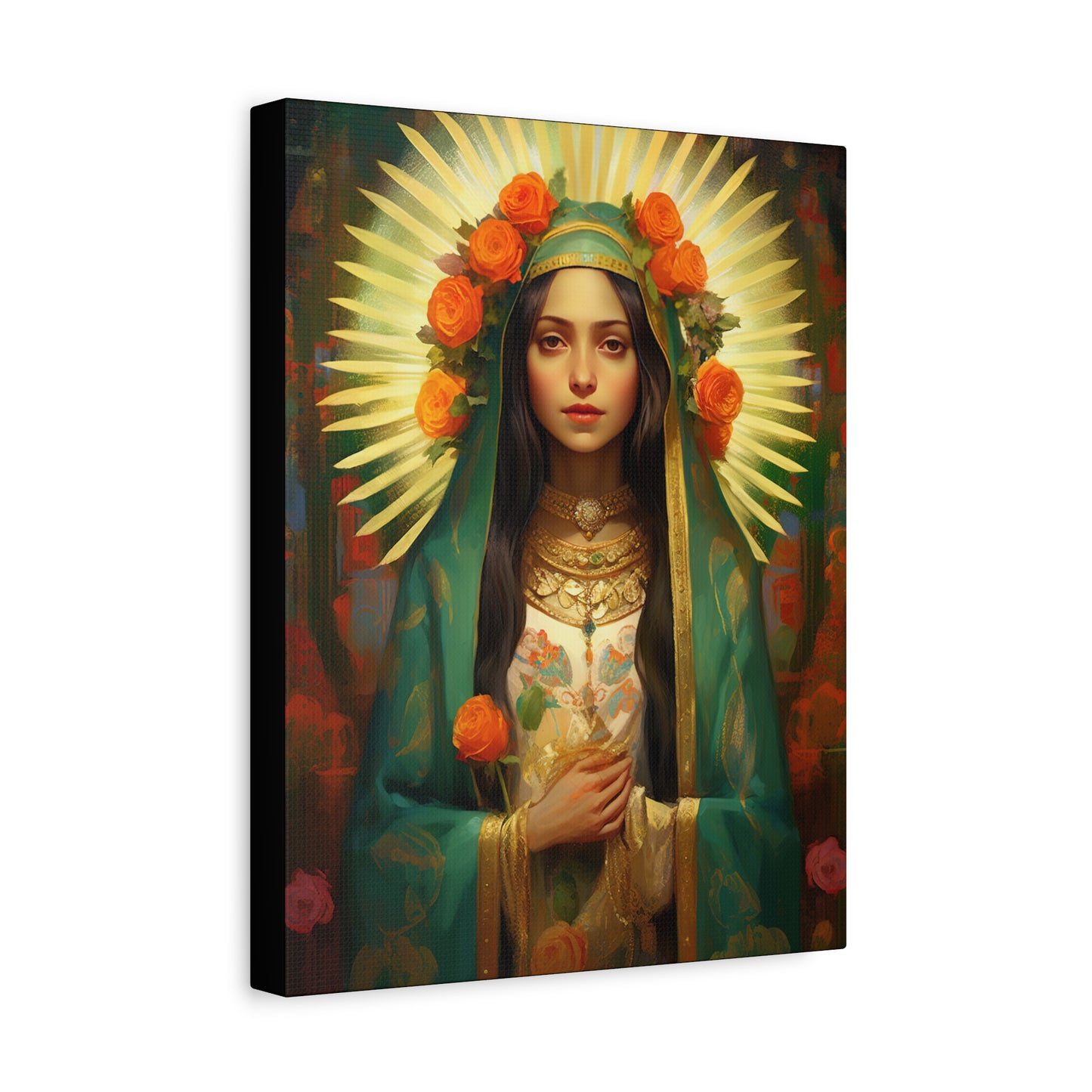 Patroness of Hope Our Lady of Guadalupe Museum Wrapped Canvas Print - Multiple Sizes - Catholic Home art