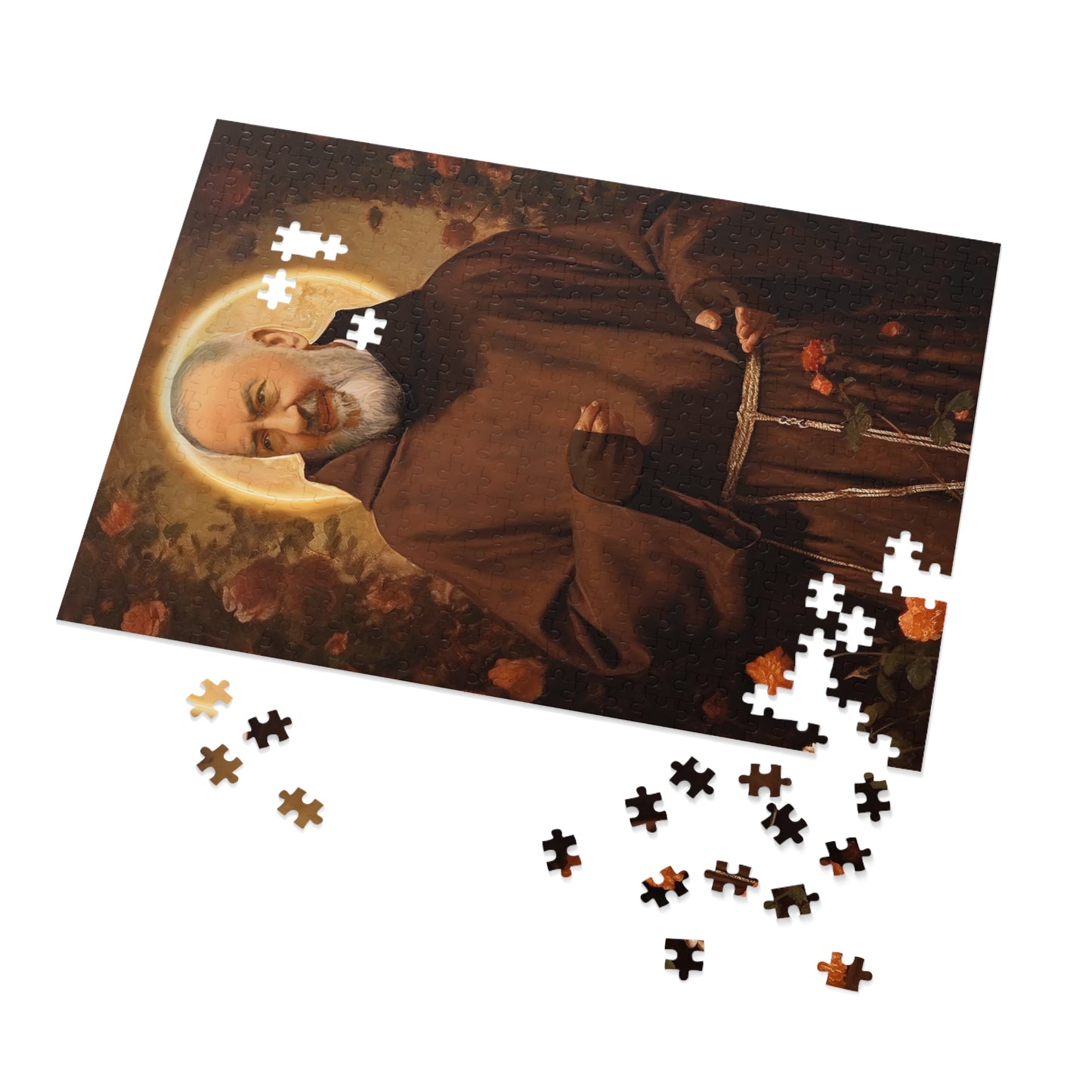 Saint Padre Pio - Puzzle and Keepsake Tin - Religious Jigsaw Puzzle (30, 110, 252, 500,1000-Piece) - Religious Puzzle