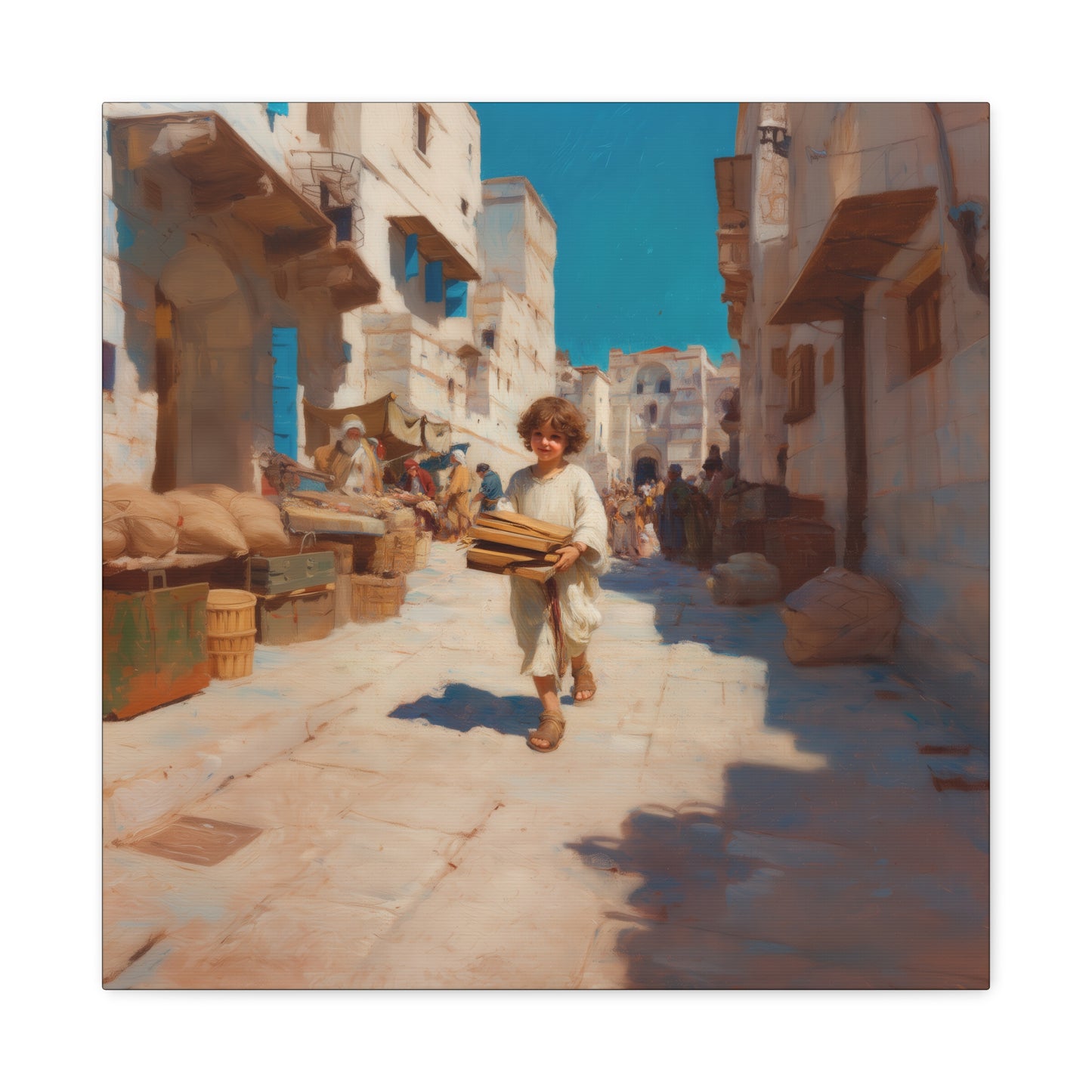 Nazareth and the Hidden Light of Christ - Gallery Wrapped Canvas - Print - Religious Art for your Home - Catholic Art