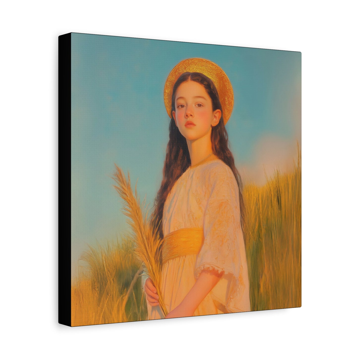Saint Faith - Multiple Sizes - Catholic Home art - Museum Wrapped Canvas - Sanctified Souls Print - Martyr Saint