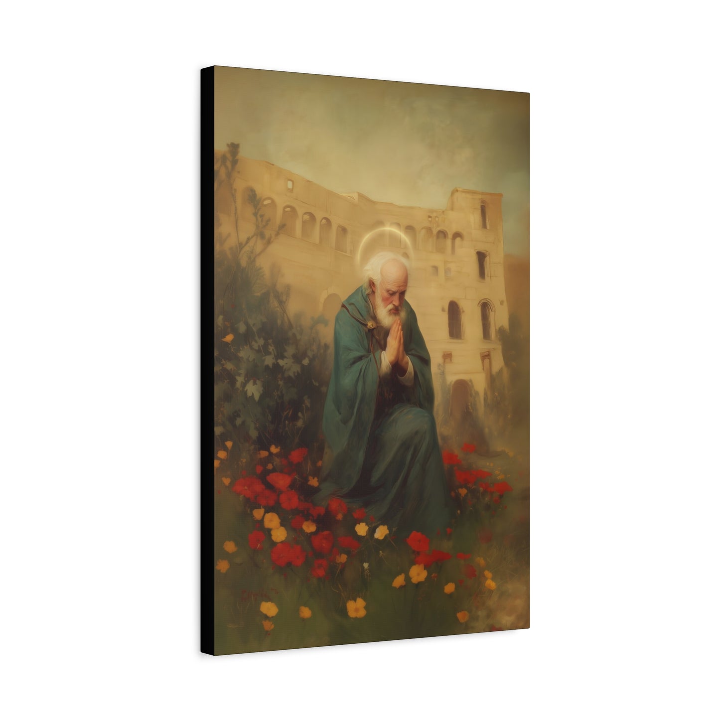 Saint Cyprian - Multiple Sizes - Catholic Home art - Museum Wrapped Canvas - Sanctified Souls Print - Catholic Martyr Art