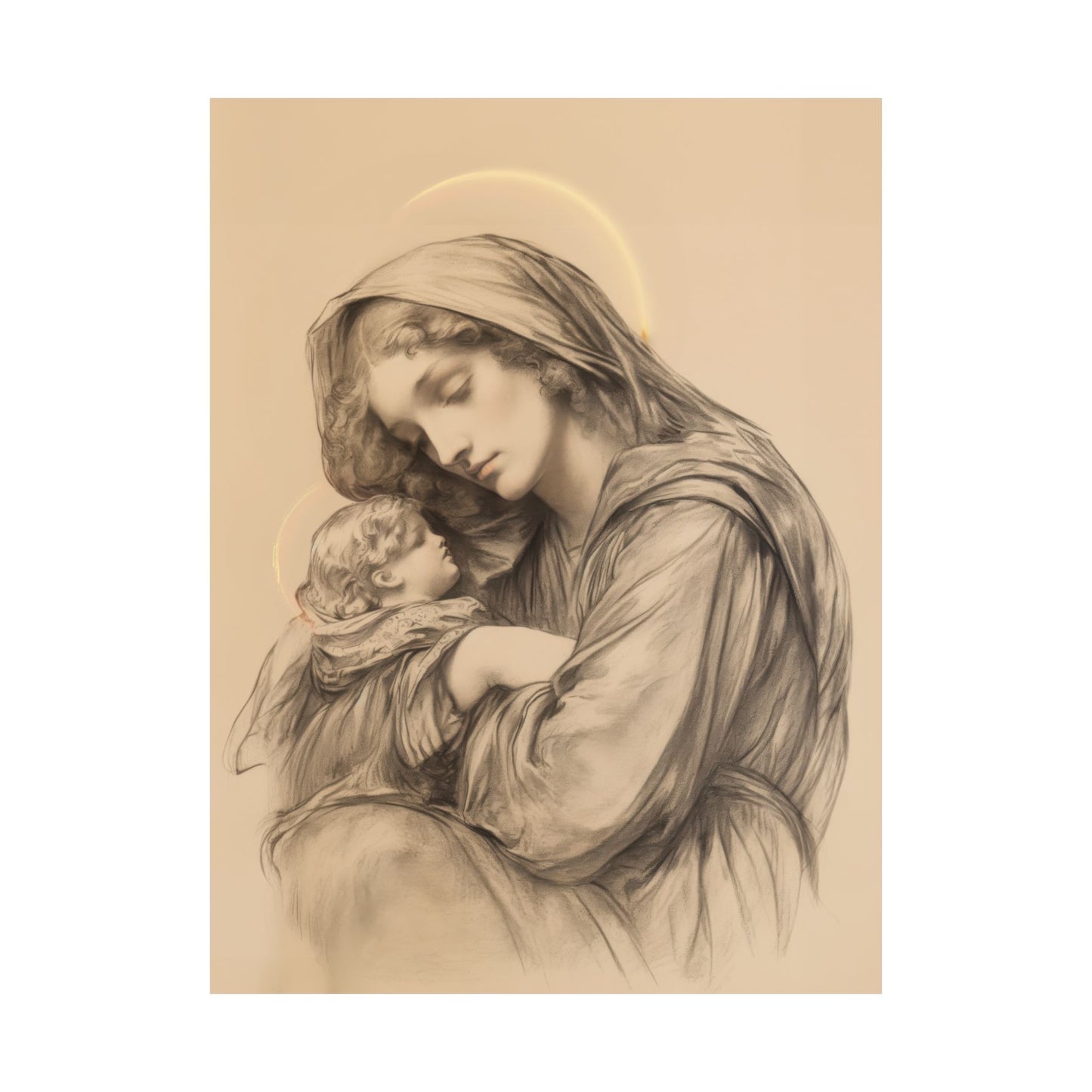Grace Unveiled - The Nativity of the Virgin Mary - Sanctified Souls Print - Multiple Sizes - Premium Posters - Catholic Art - Christian